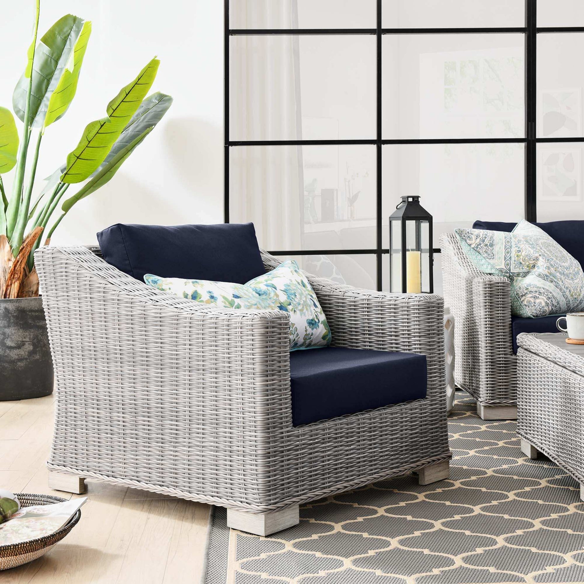 Conway Outdoor Patio Wicker Rattan Armchair by Modway - Best Buy Furniture
