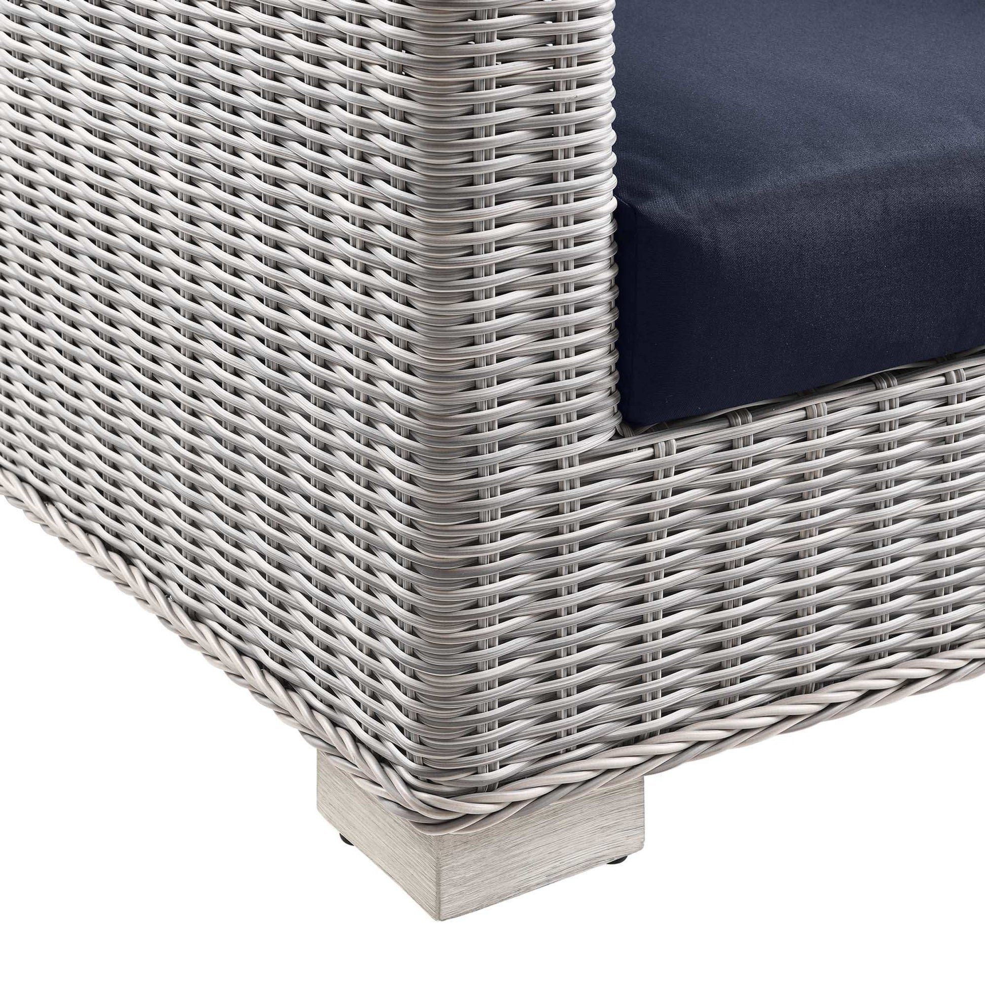Conway Outdoor Patio Wicker Rattan Loveseat by Modway - Best Buy Furniture