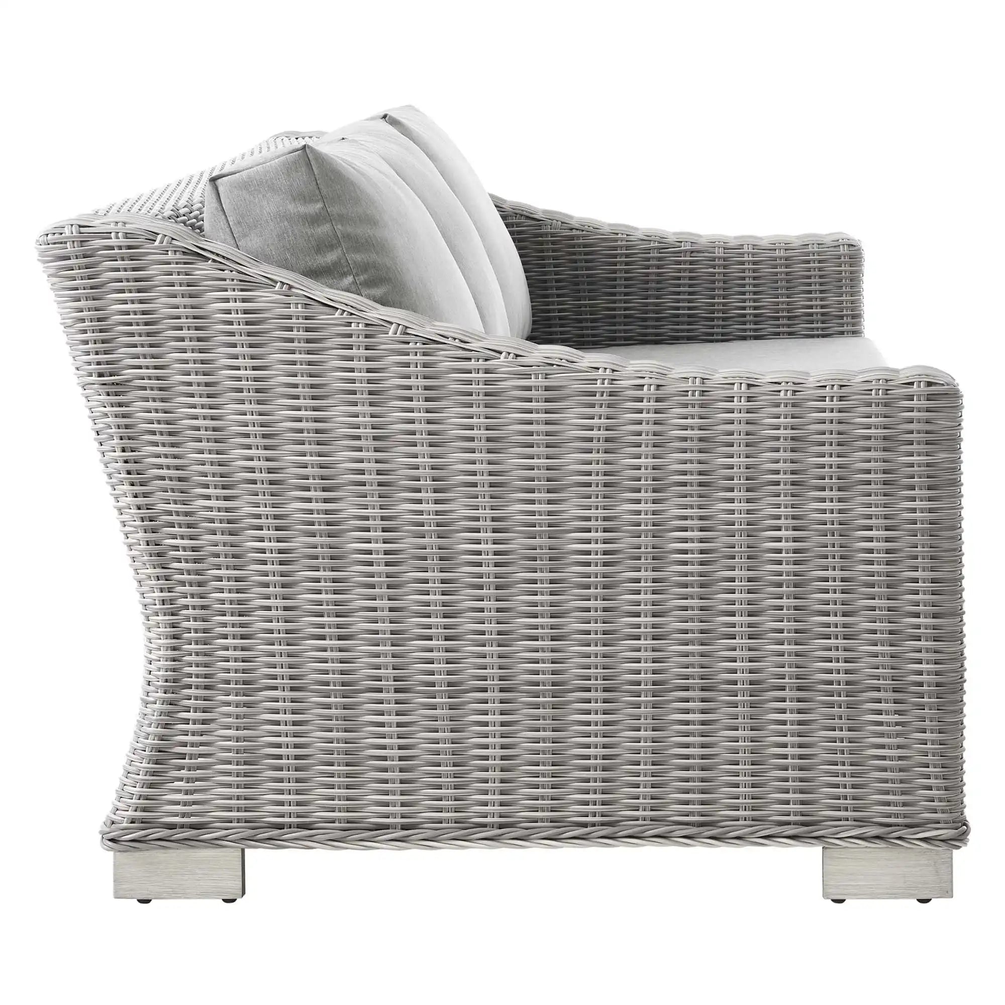 Conway Outdoor Patio Wicker Rattan Sofa by Modway - Best Buy Furniture