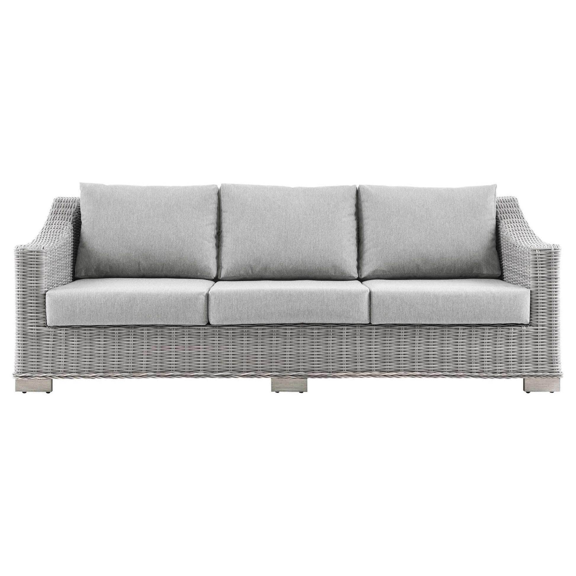 Conway Outdoor Patio Wicker Rattan Sofa by Modway - Best Buy Furniture