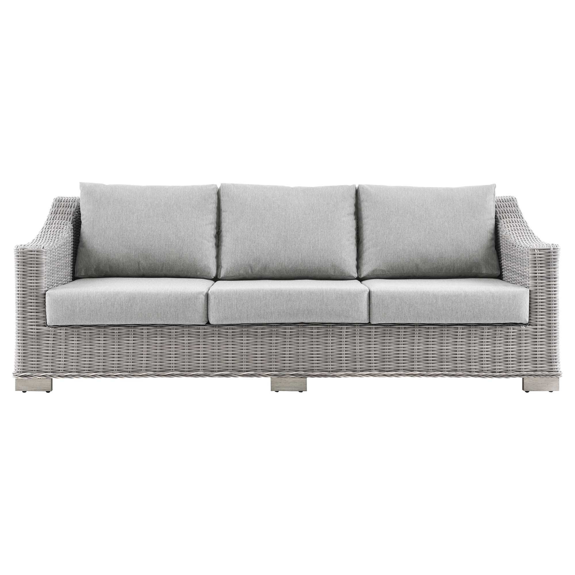 Conway Outdoor Patio Wicker Rattan Sofa by Modway - Best Buy Furniture