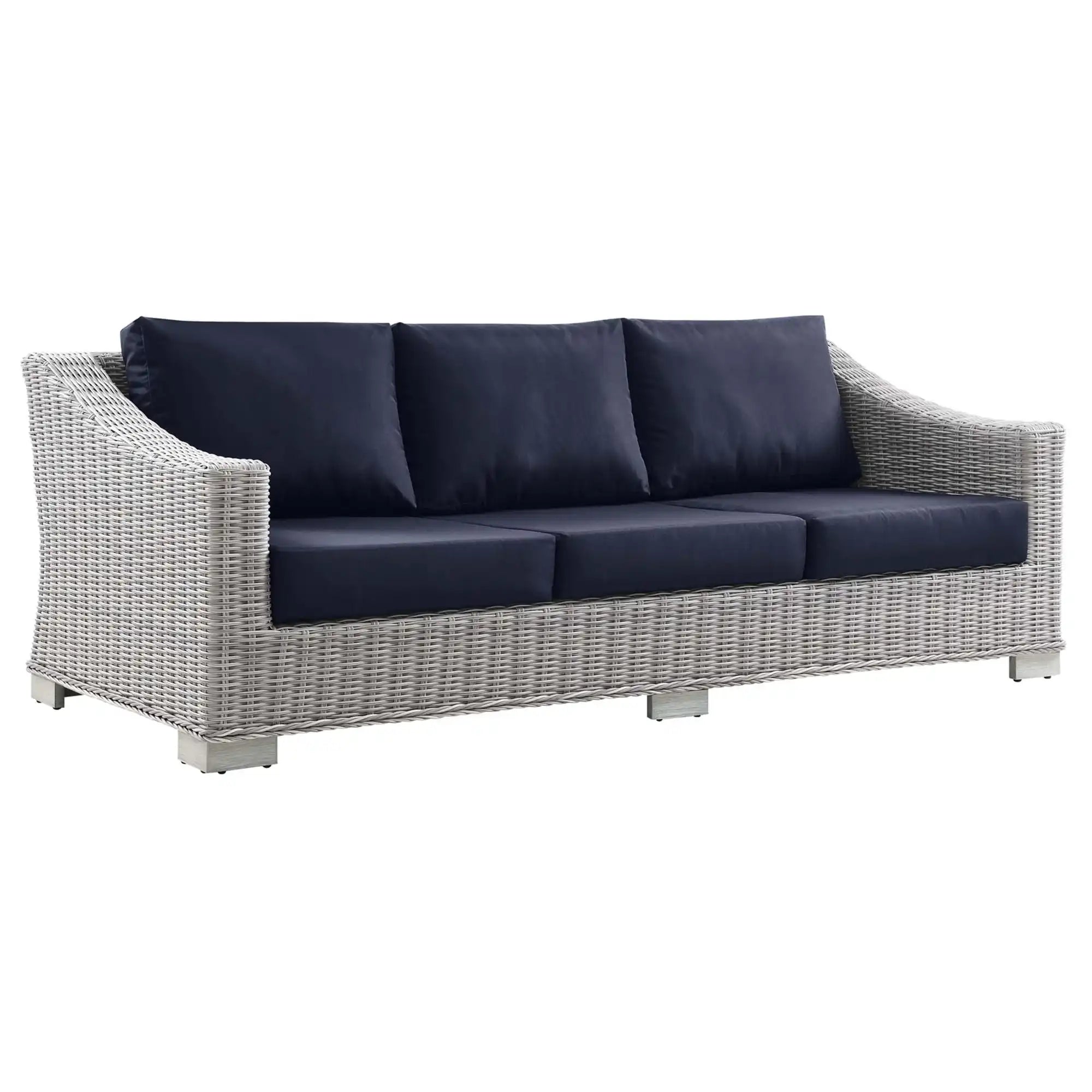 Conway Outdoor Patio Wicker Rattan Sofa by Modway - Best Buy Furniture