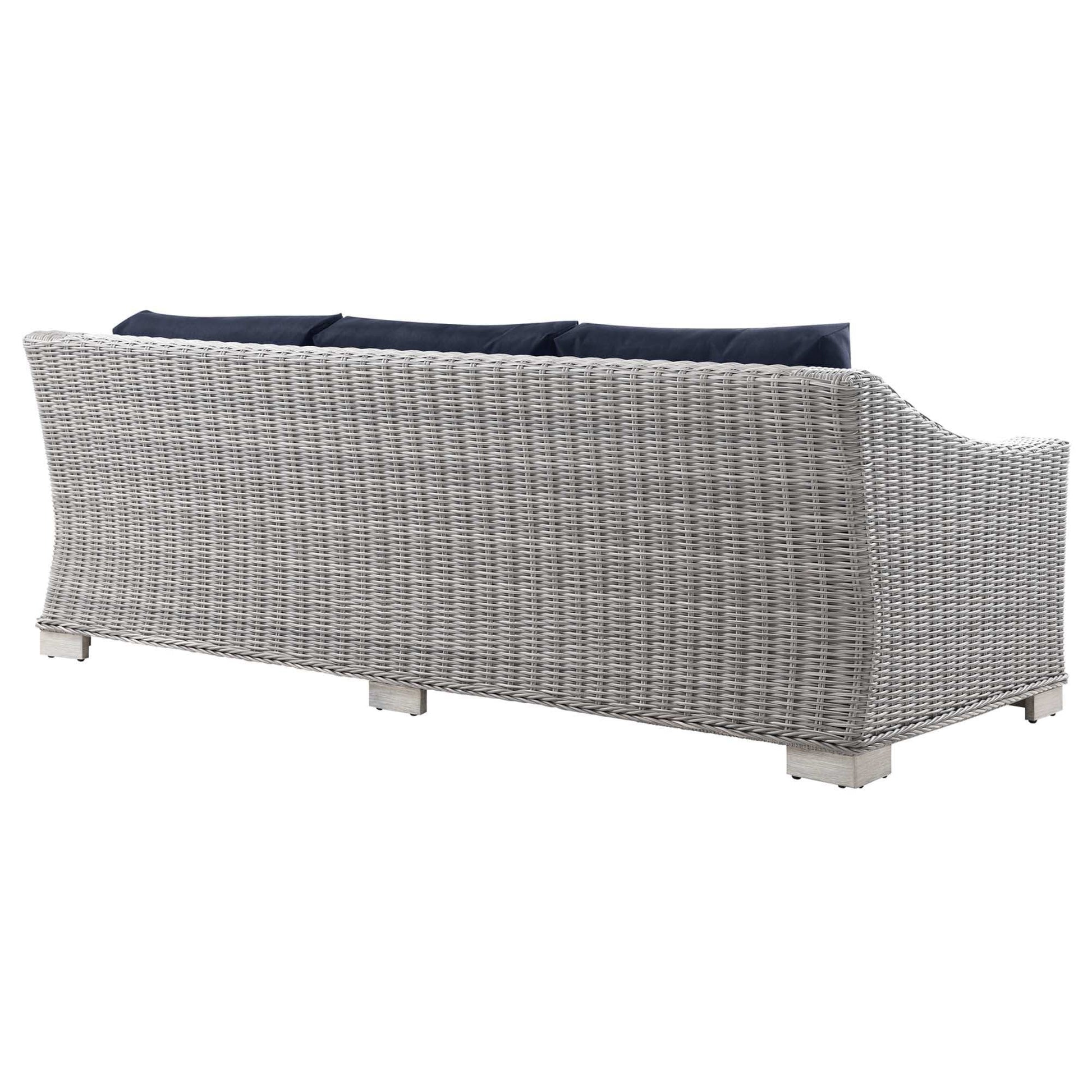 Conway Outdoor Patio Wicker Rattan Sofa by Modway - Best Buy Furniture