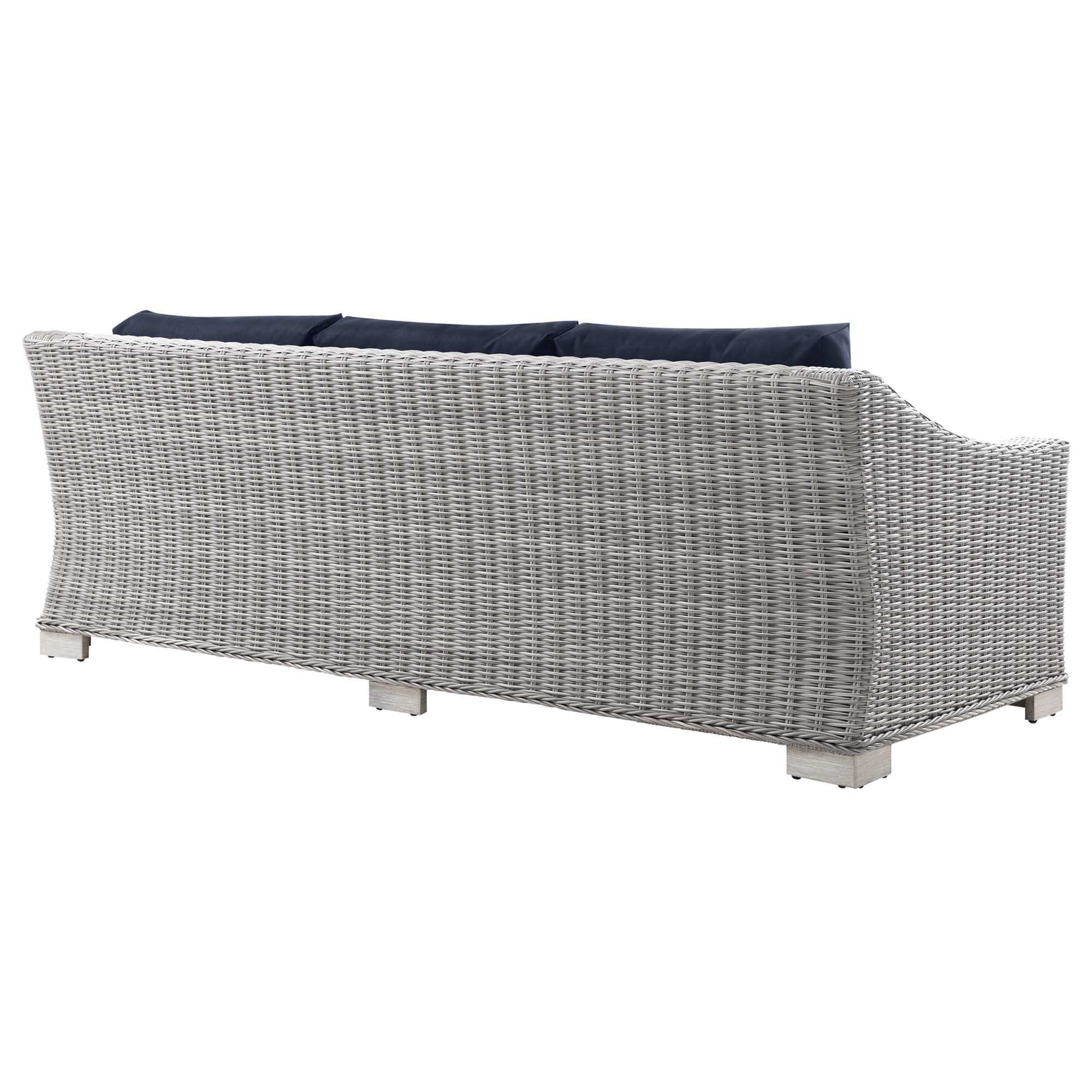 Conway Outdoor Patio Wicker Rattan Sofa by Modway - Best Buy Furniture