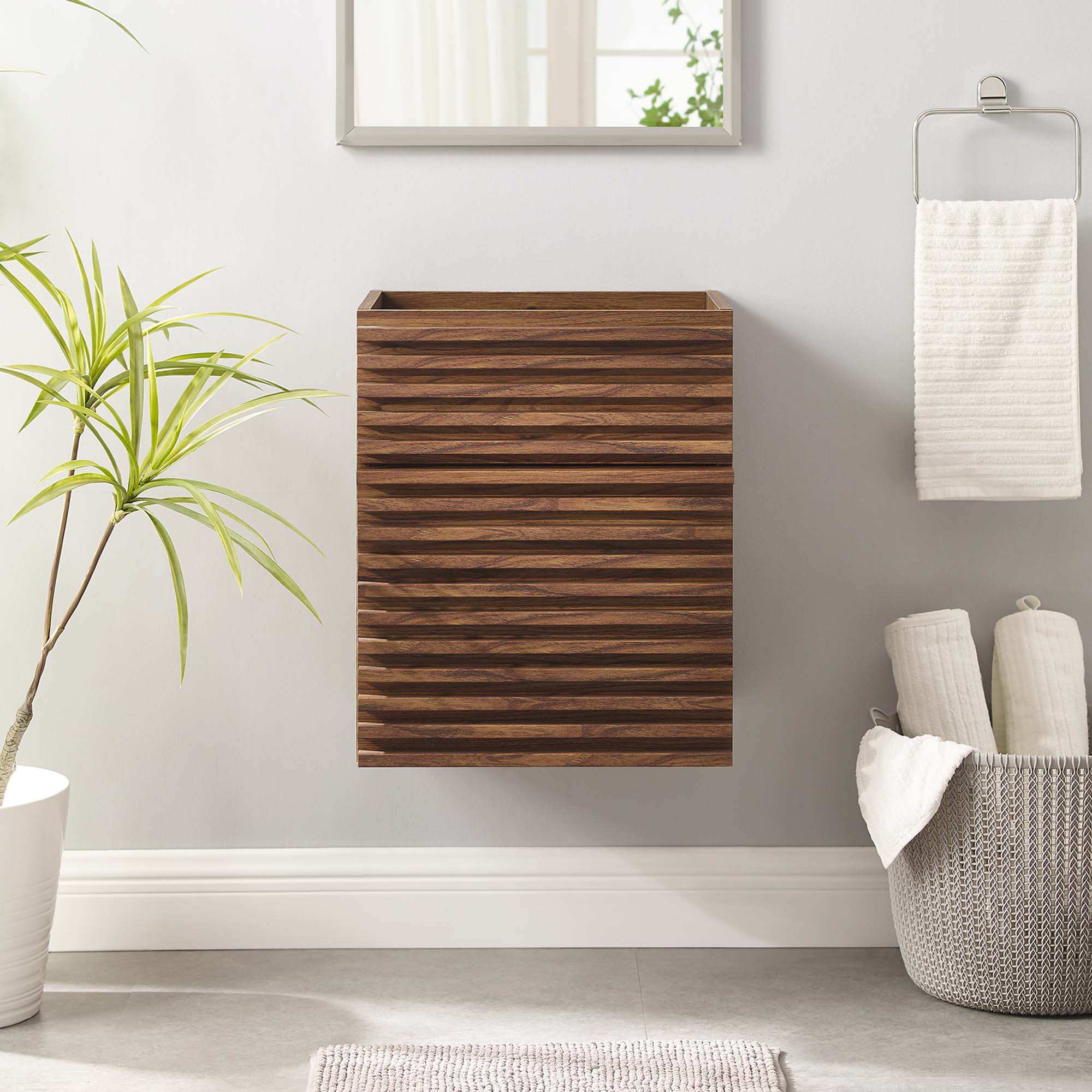 Render 18" Wall-Mount Bathroom Vanity Cabinet (Sink Basin Not Included) by Modway - Best Buy Furniture