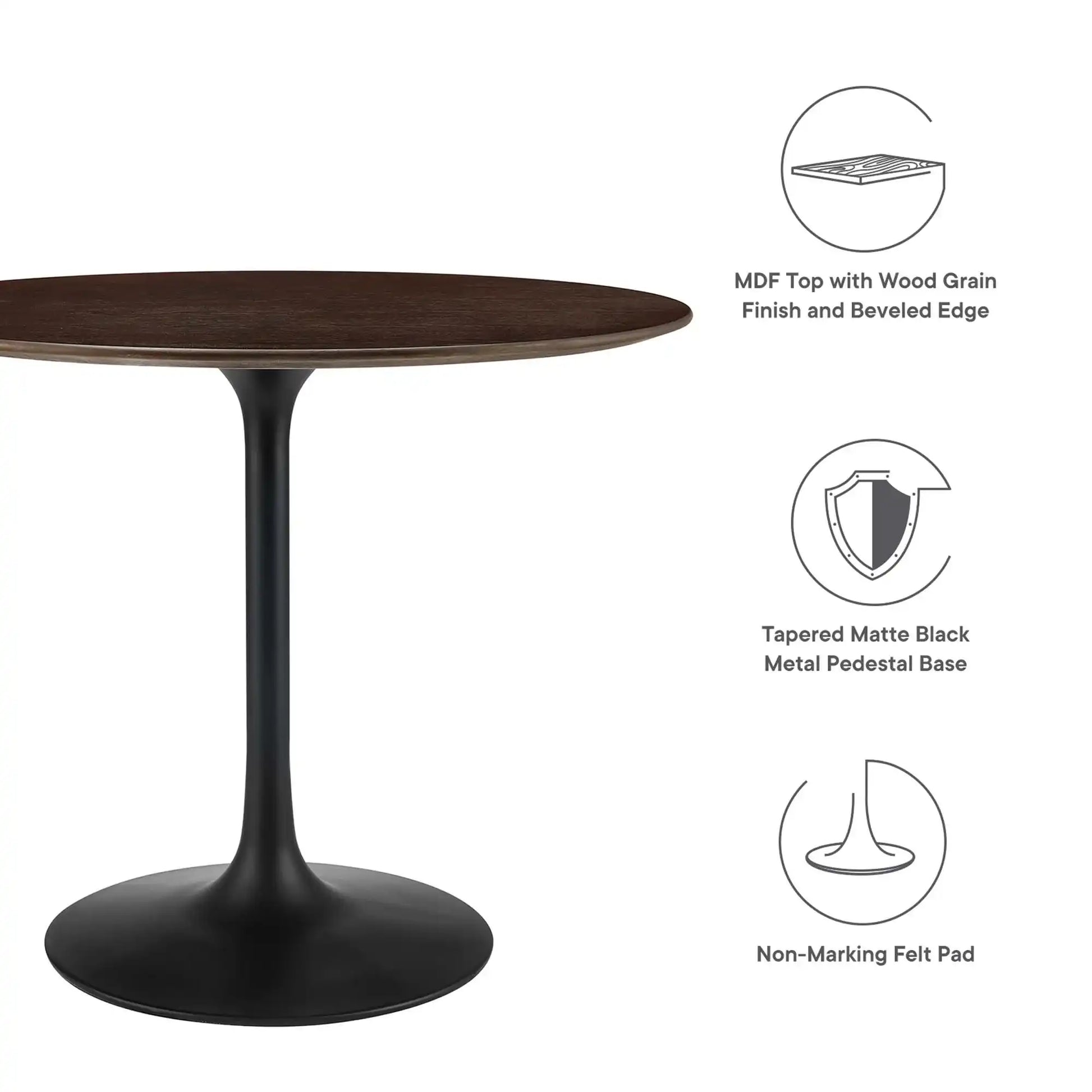 Lippa 36" Round Wood Dining Table by Modway - Best Buy Furniture