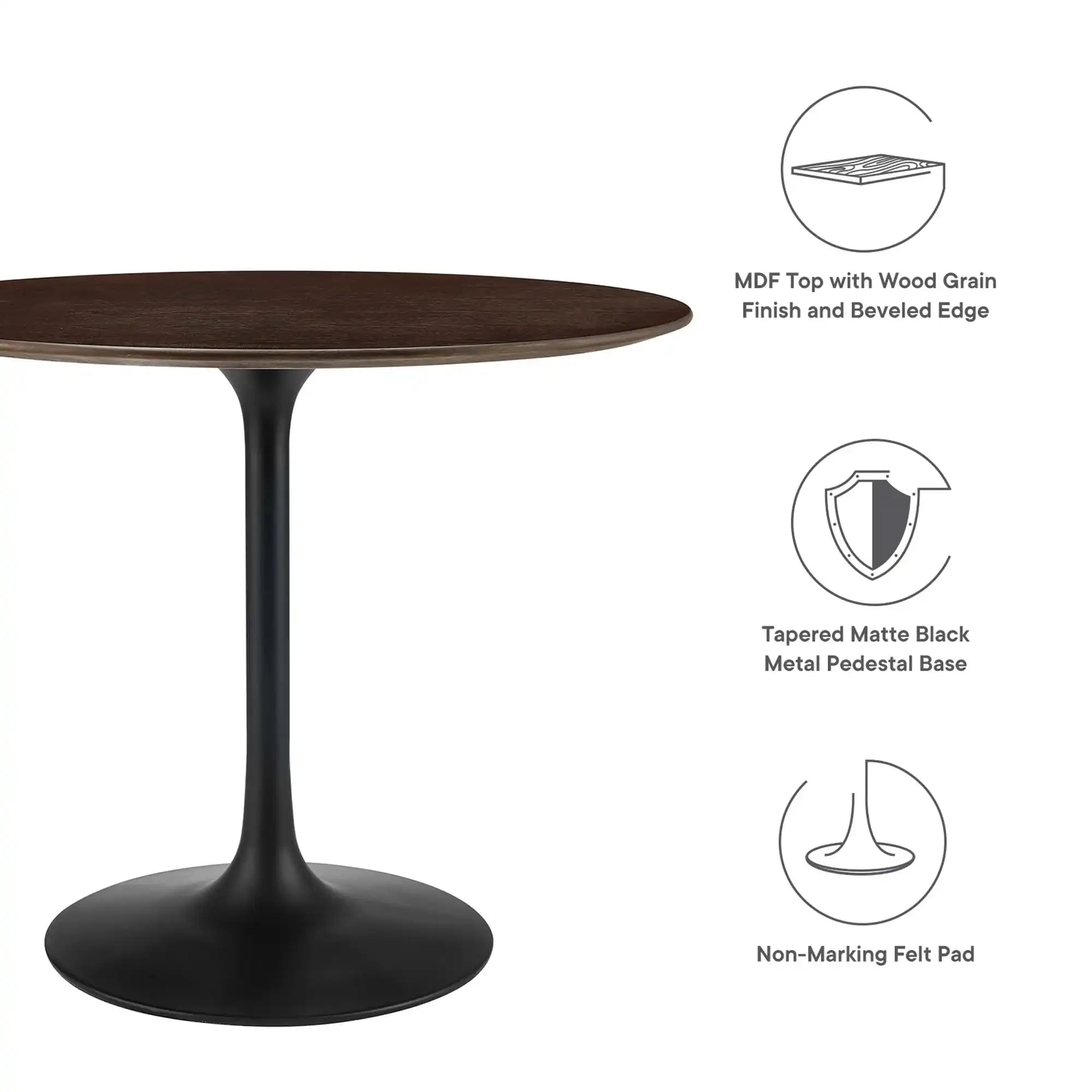 Lippa 36" Round Wood Dining Table by Modway - Best Buy Furniture