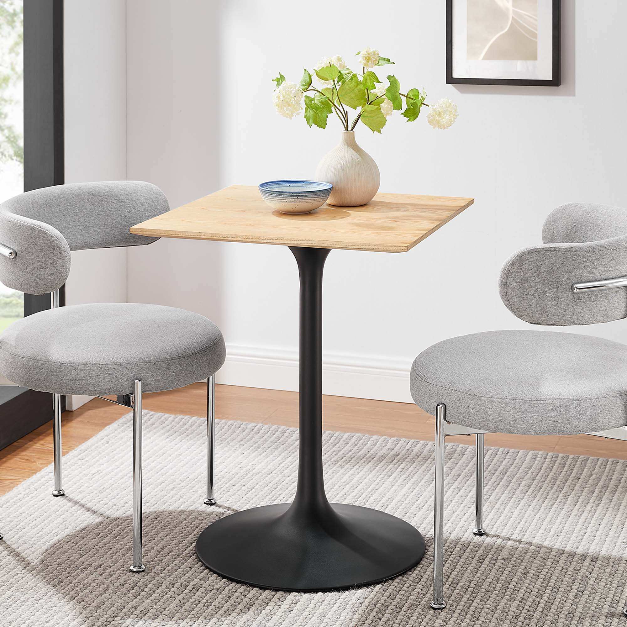 Lippa 24" Square Wood Dining Table by Modway - Best Buy Furniture