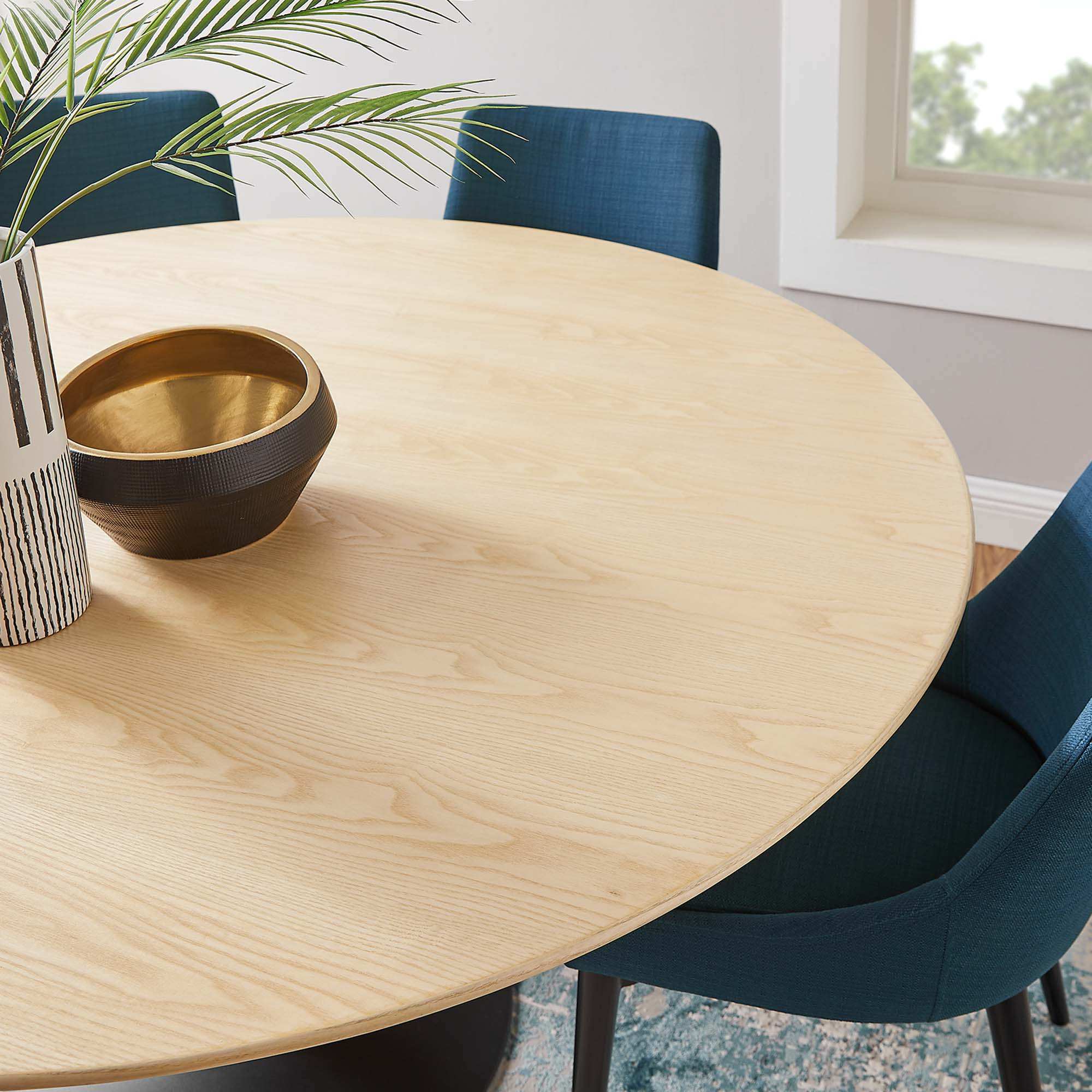Lippa 60" Round Wood Dining Table by Modway - Best Buy Furniture