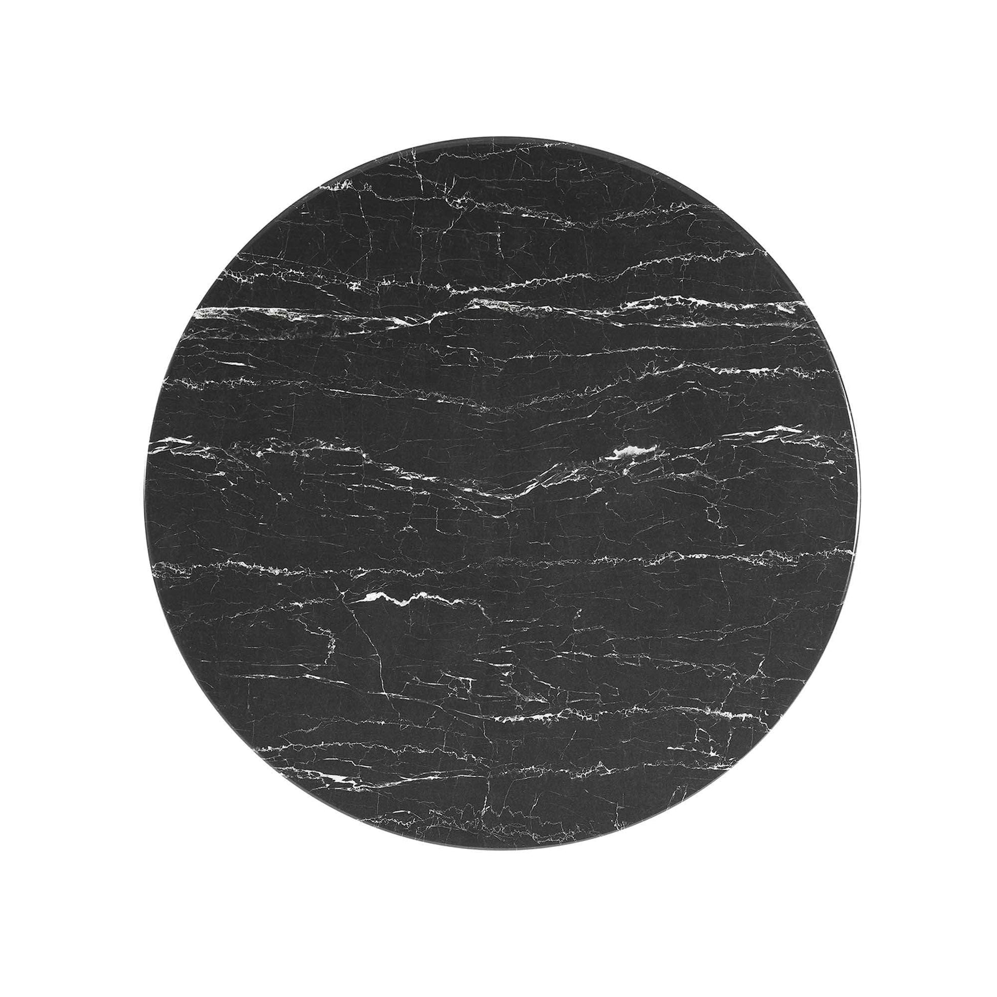 Lippa 36" Round Faux Marble Coffee Table by Modway - Best Buy Furniture