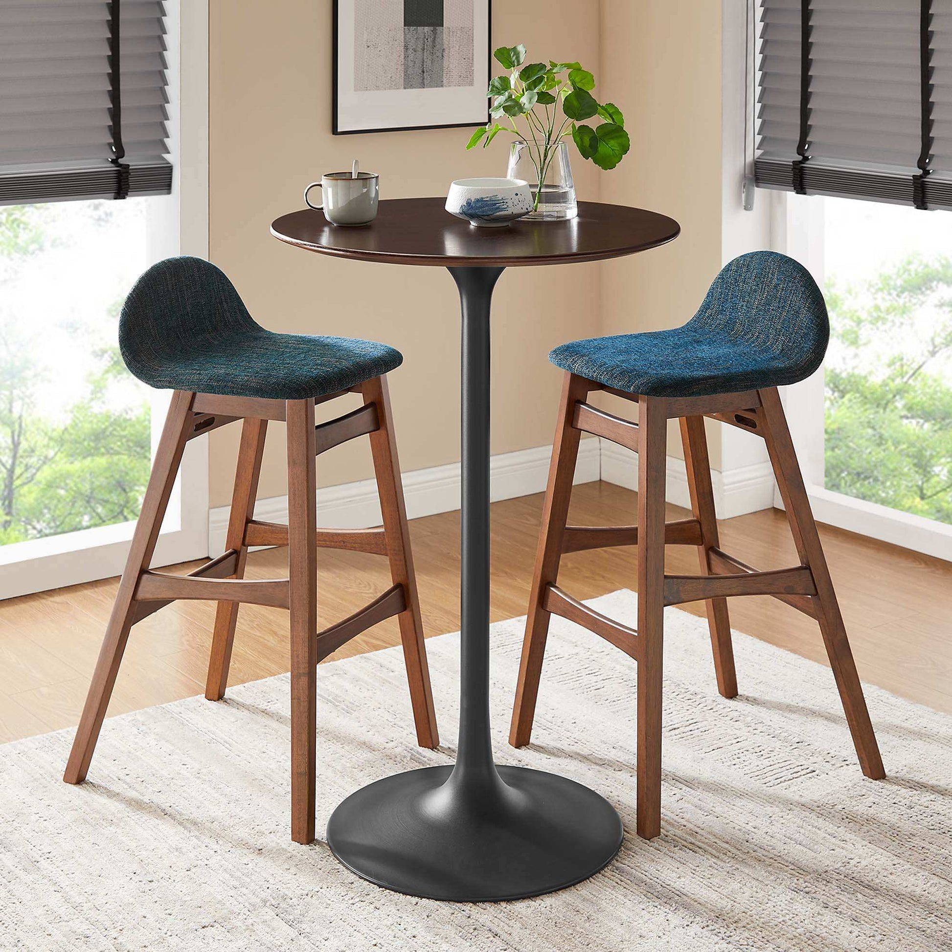 Lippa 28" Round Wood Bar Table by Modway - Best Buy Furniture