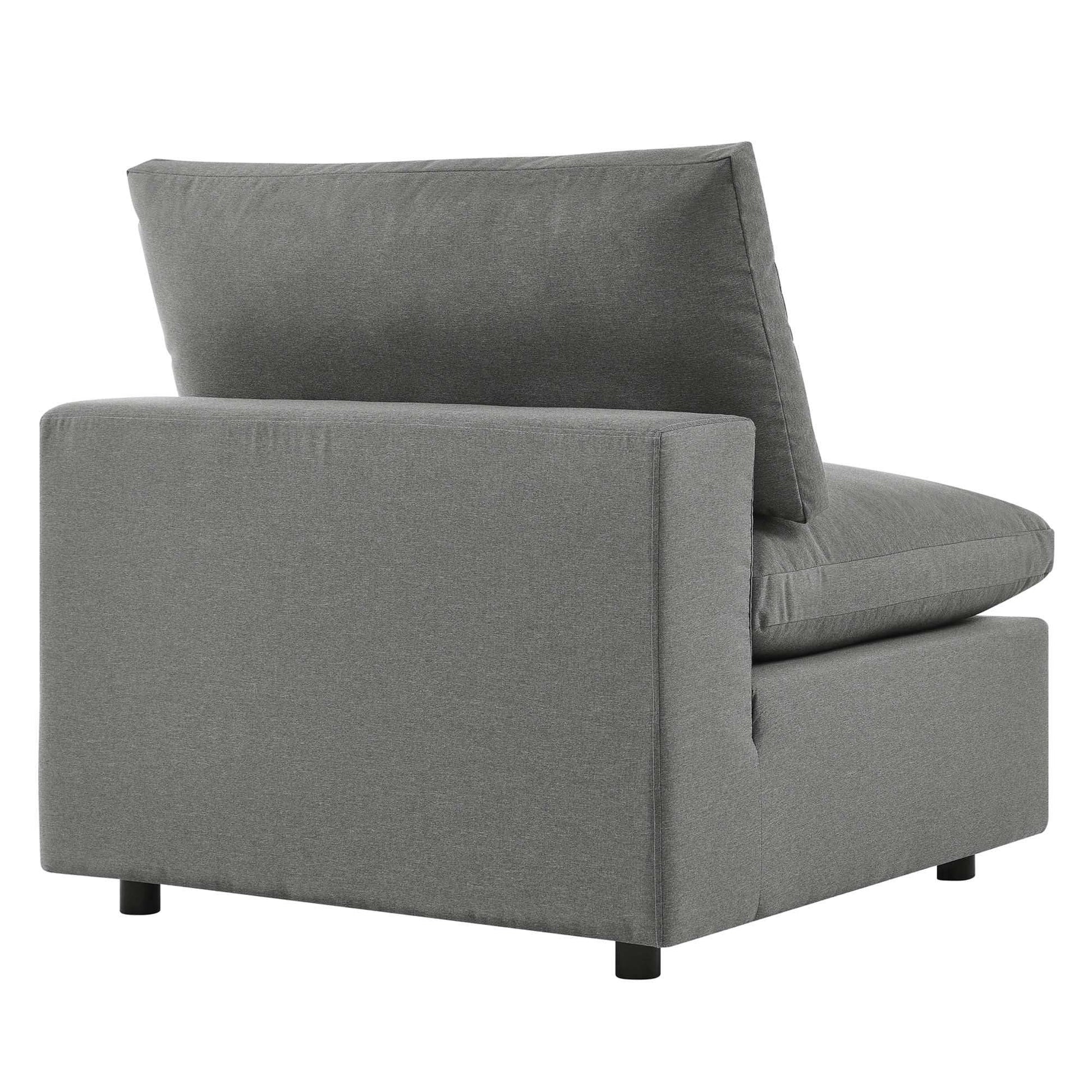 Commix Overstuffed Outdoor Patio Armless Chair by Modway - Best Buy Furniture