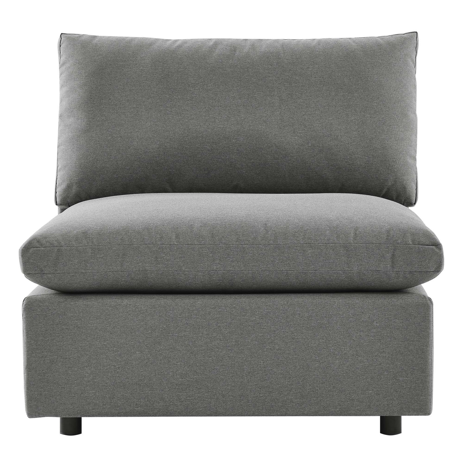 Commix Overstuffed Outdoor Patio Armless Chair by Modway - Best Buy Furniture