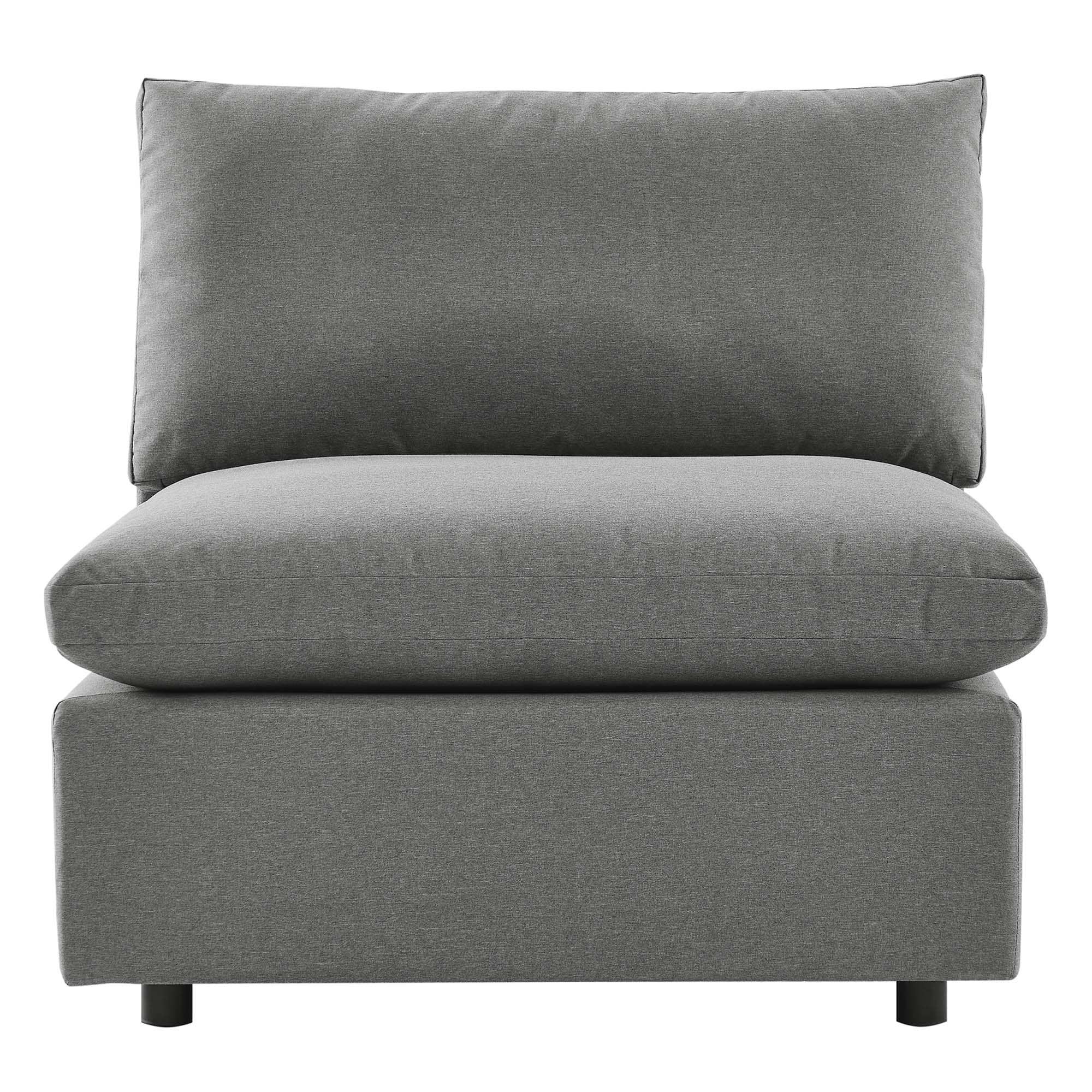 Commix Overstuffed Outdoor Patio Armless Chair by Modway - Best Buy Furniture