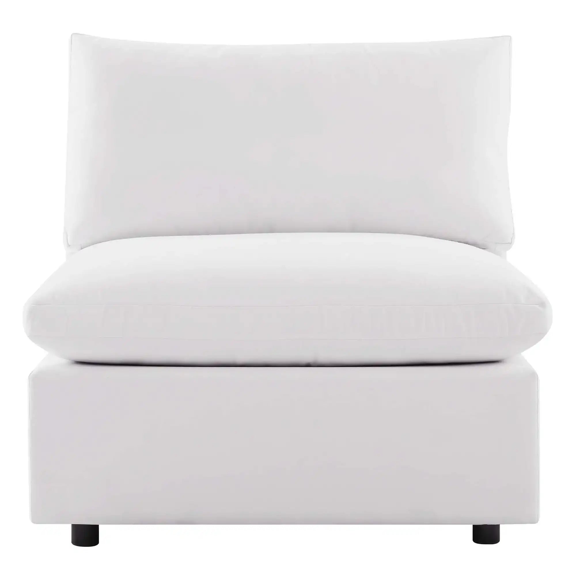 Commix Overstuffed Outdoor Patio Armless Chair by Modway - Best Buy Furniture