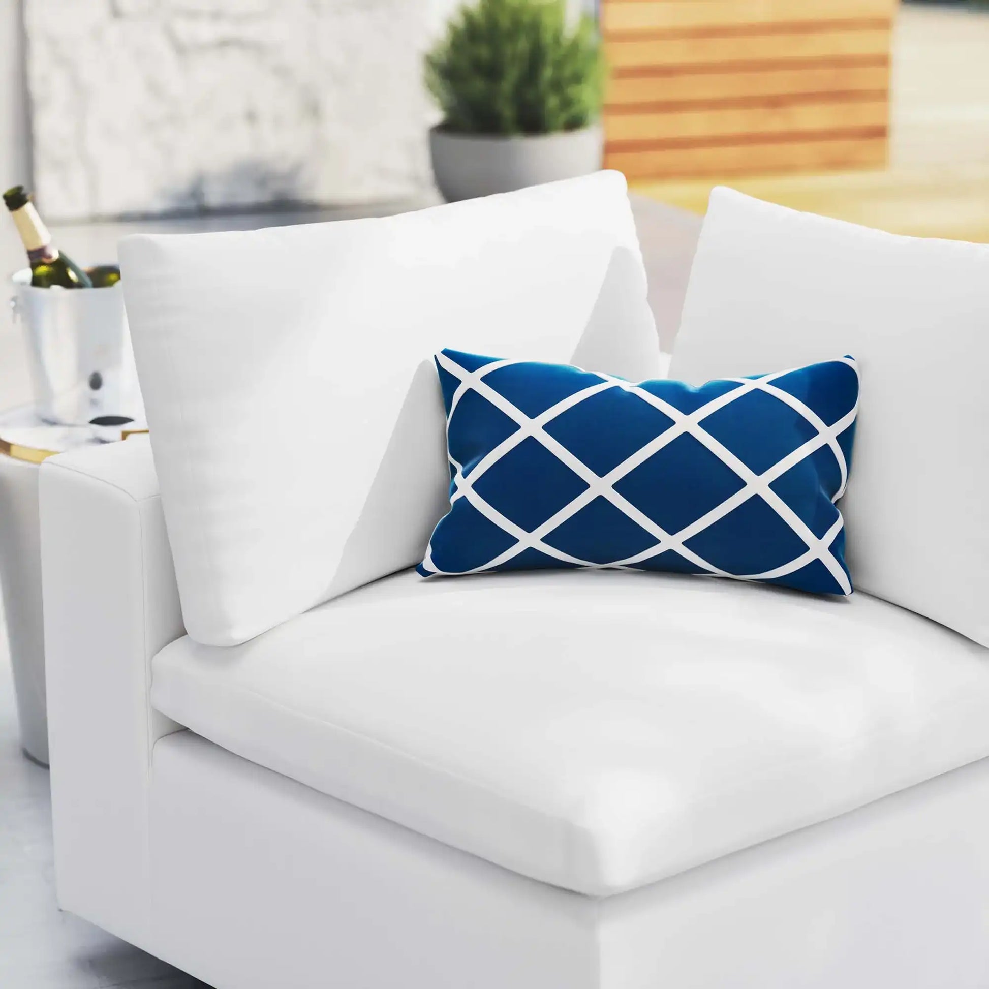 Commix Sunbrella� Outdoor Patio Corner Chair by Modway - Best Buy Furniture