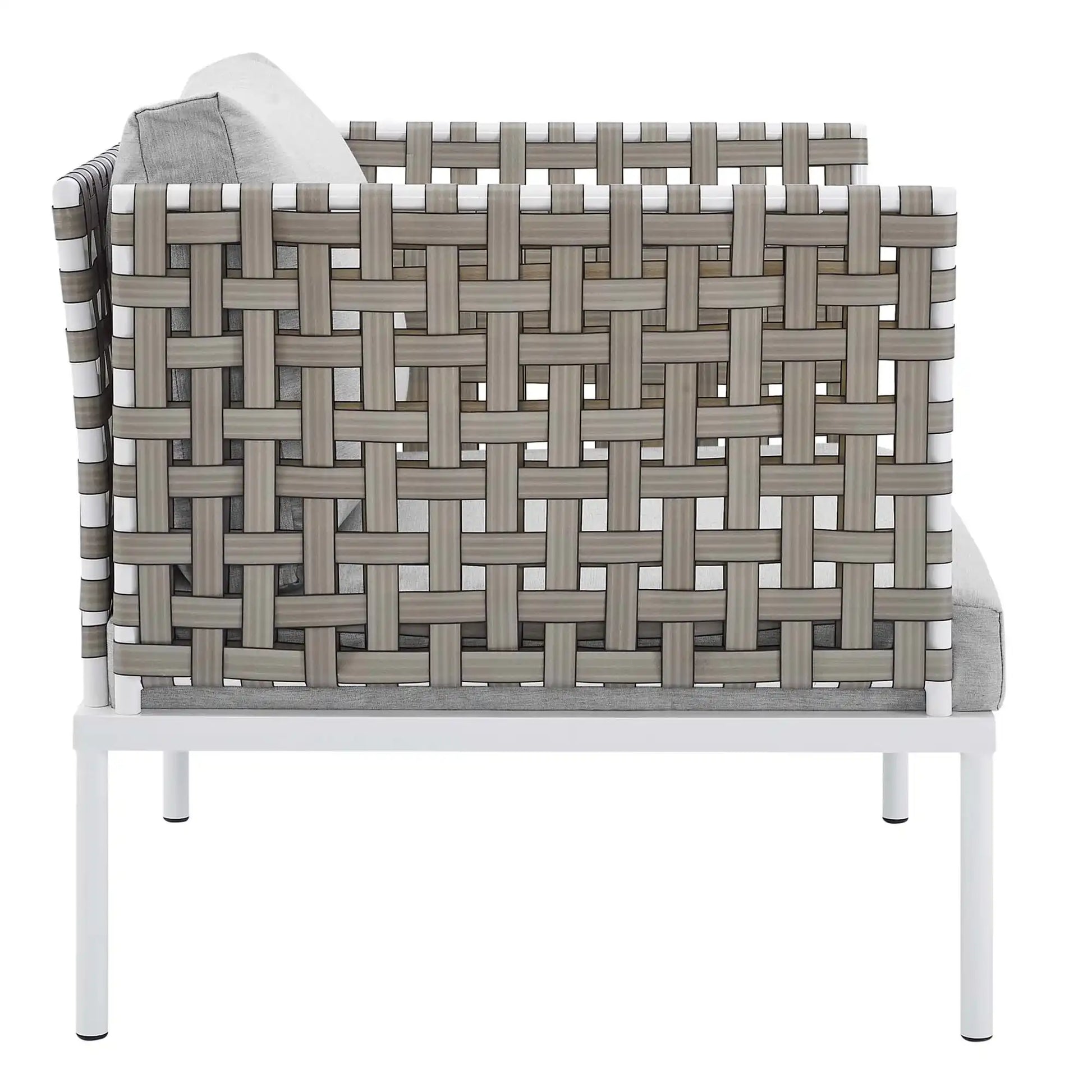Harmony Sunbrella� Basket Weave Outdoor Patio Aluminum Armchair by Modway - Best Buy Furniture