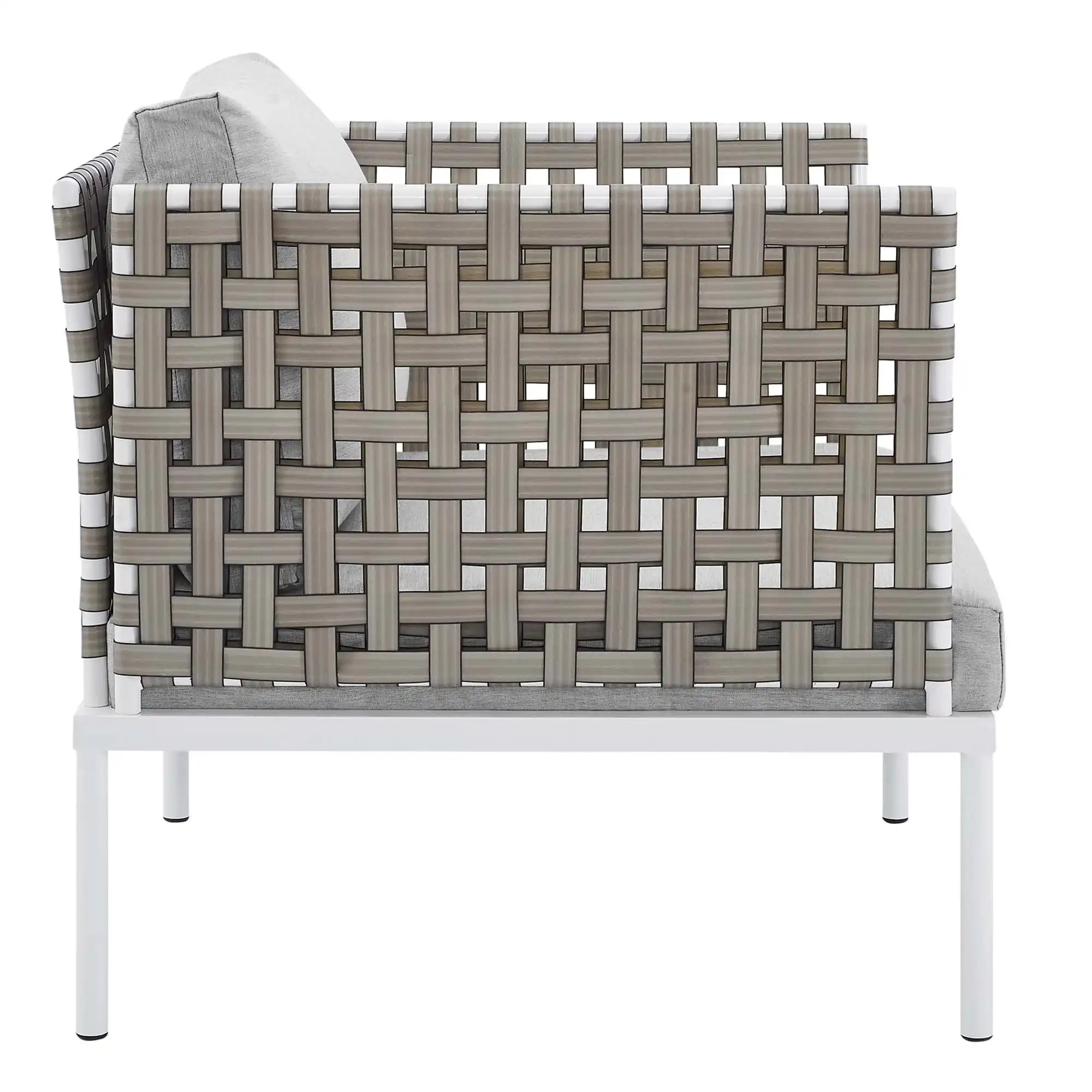 Harmony Sunbrella� Basket Weave Outdoor Patio Aluminum Armchair by Modway - Best Buy Furniture