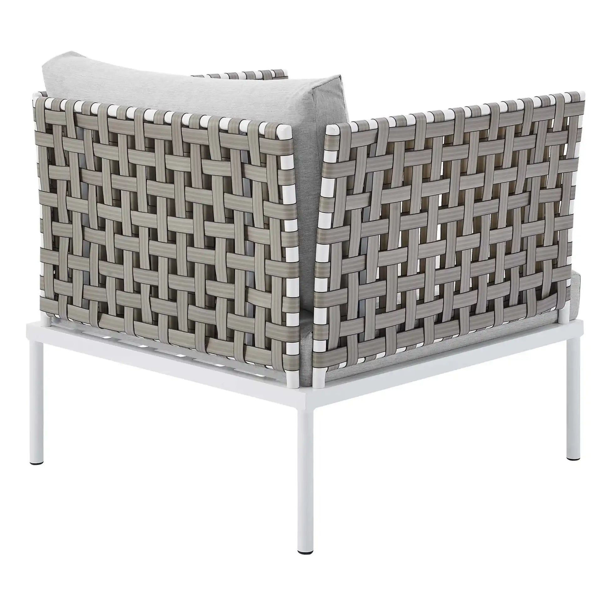 Harmony Sunbrella� Basket Weave Outdoor Patio Aluminum Armchair by Modway - Best Buy Furniture