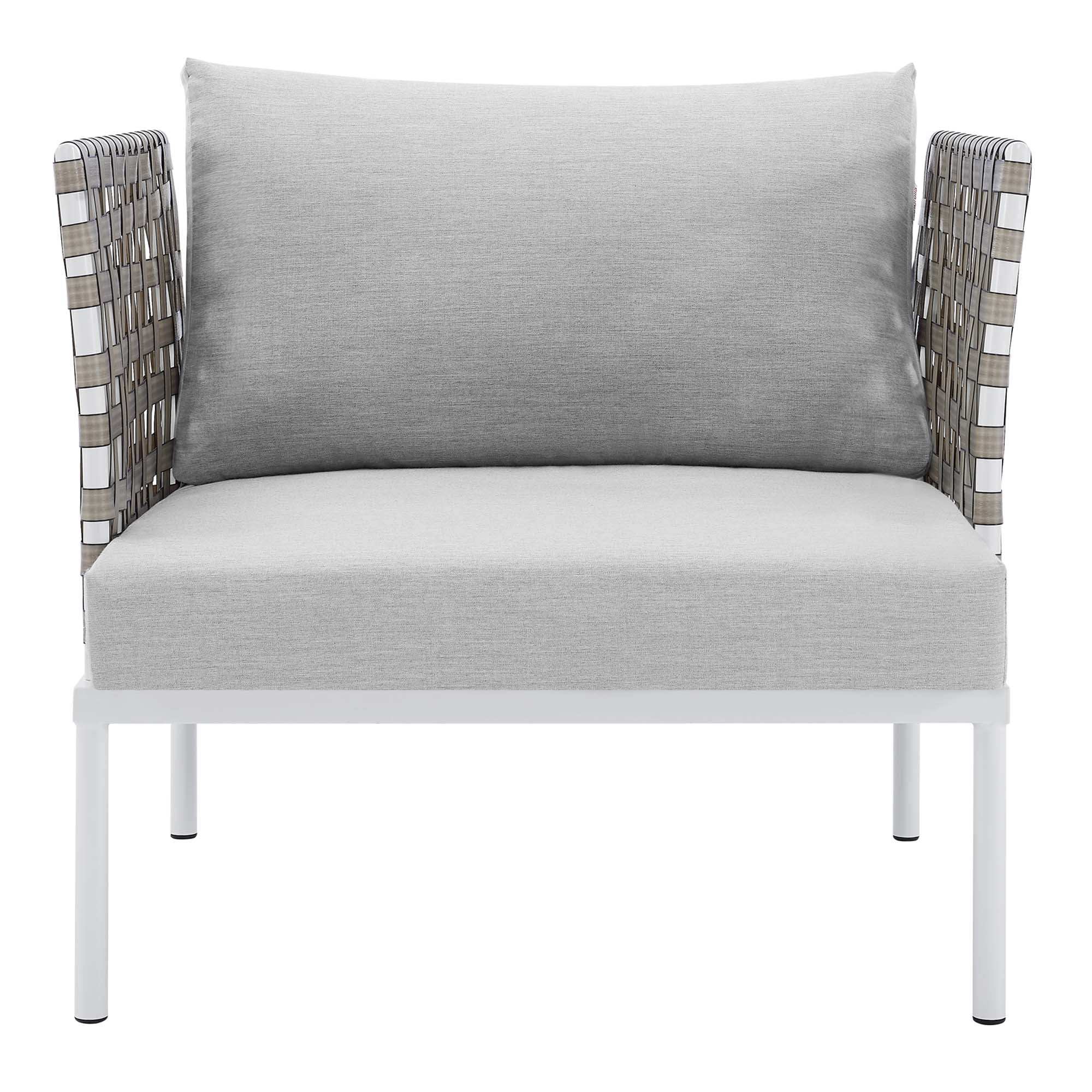 Harmony Sunbrella� Basket Weave Outdoor Patio Aluminum Armchair by Modway - Best Buy Furniture
