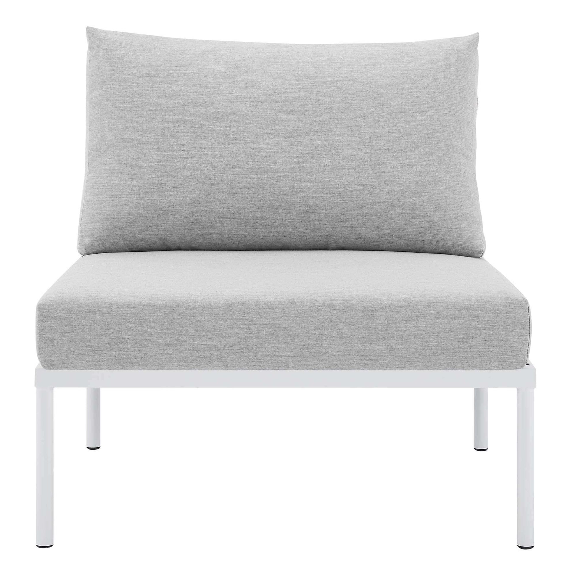 Harmony Sunbrella� Outdoor Patio Aluminum Armless Chair by Modway - Best Buy Furniture