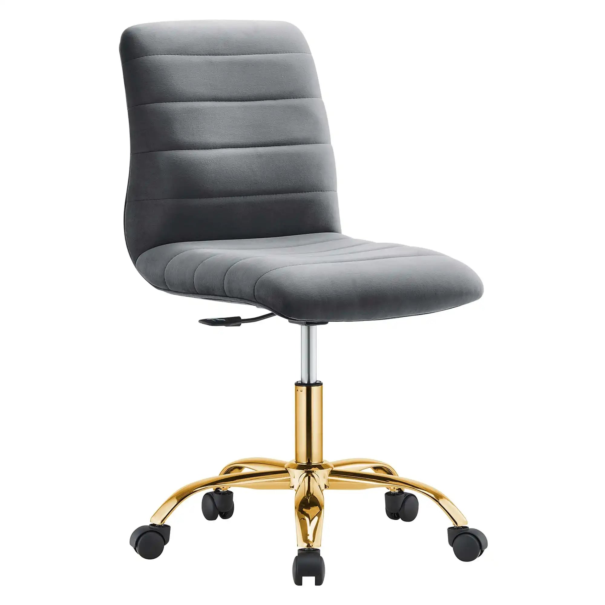 Ripple Armless Performance Velvet Office Chair by Modway - Best Buy Furniture
