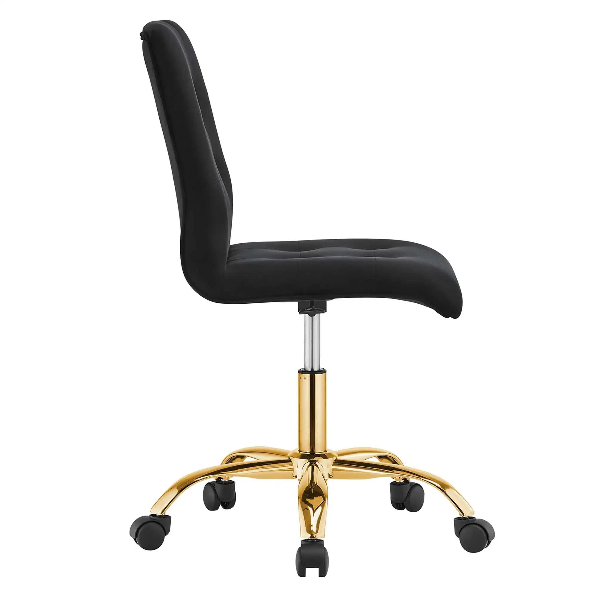 Prim Armless Performance Velvet Office Chair by Modway - Best Buy Furniture