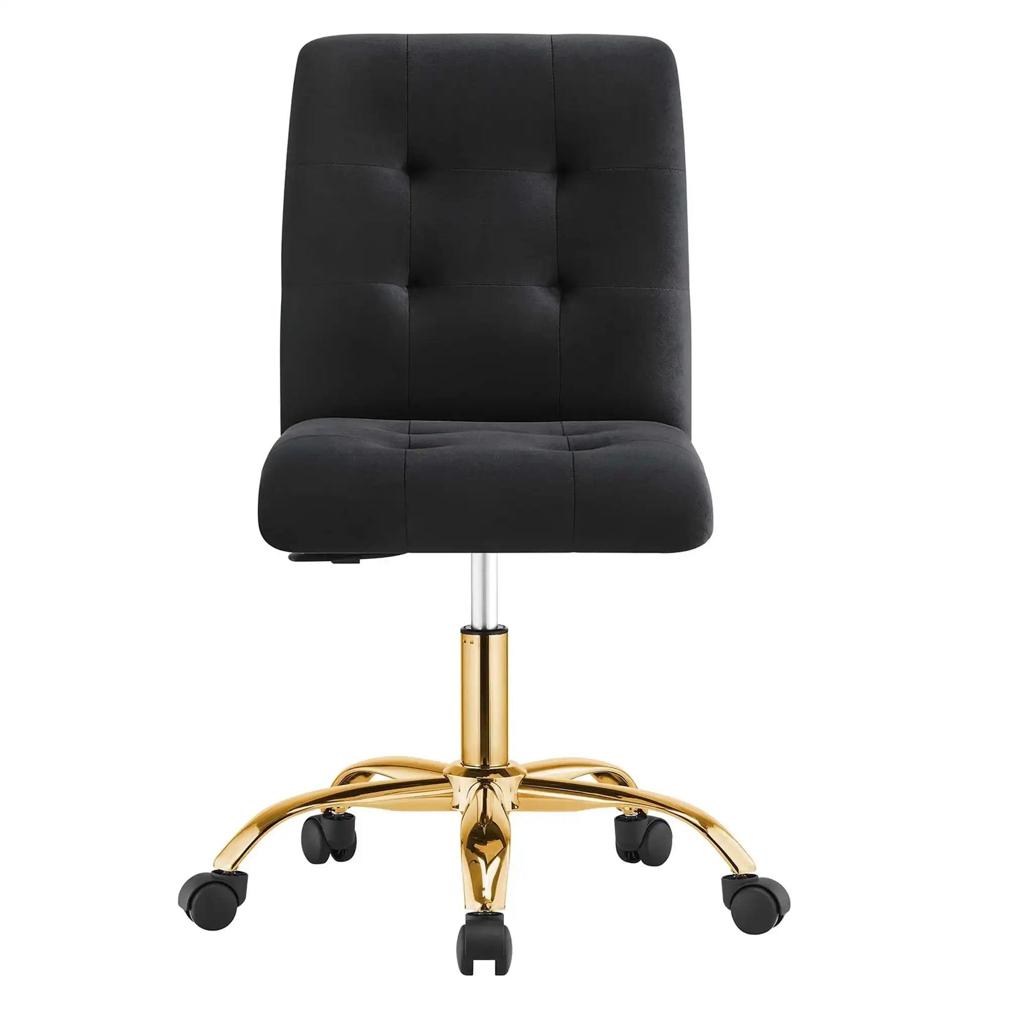 Prim Armless Performance Velvet Office Chair by Modway - Best Buy Furniture