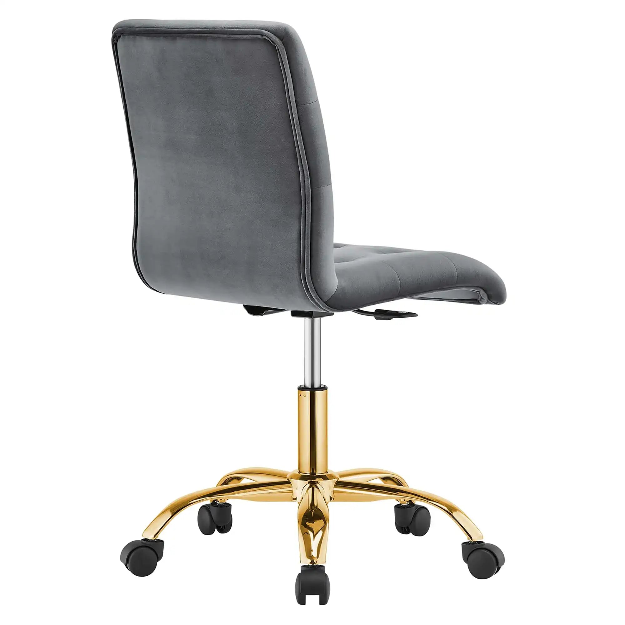 Prim Armless Performance Velvet Office Chair by Modway - Best Buy Furniture