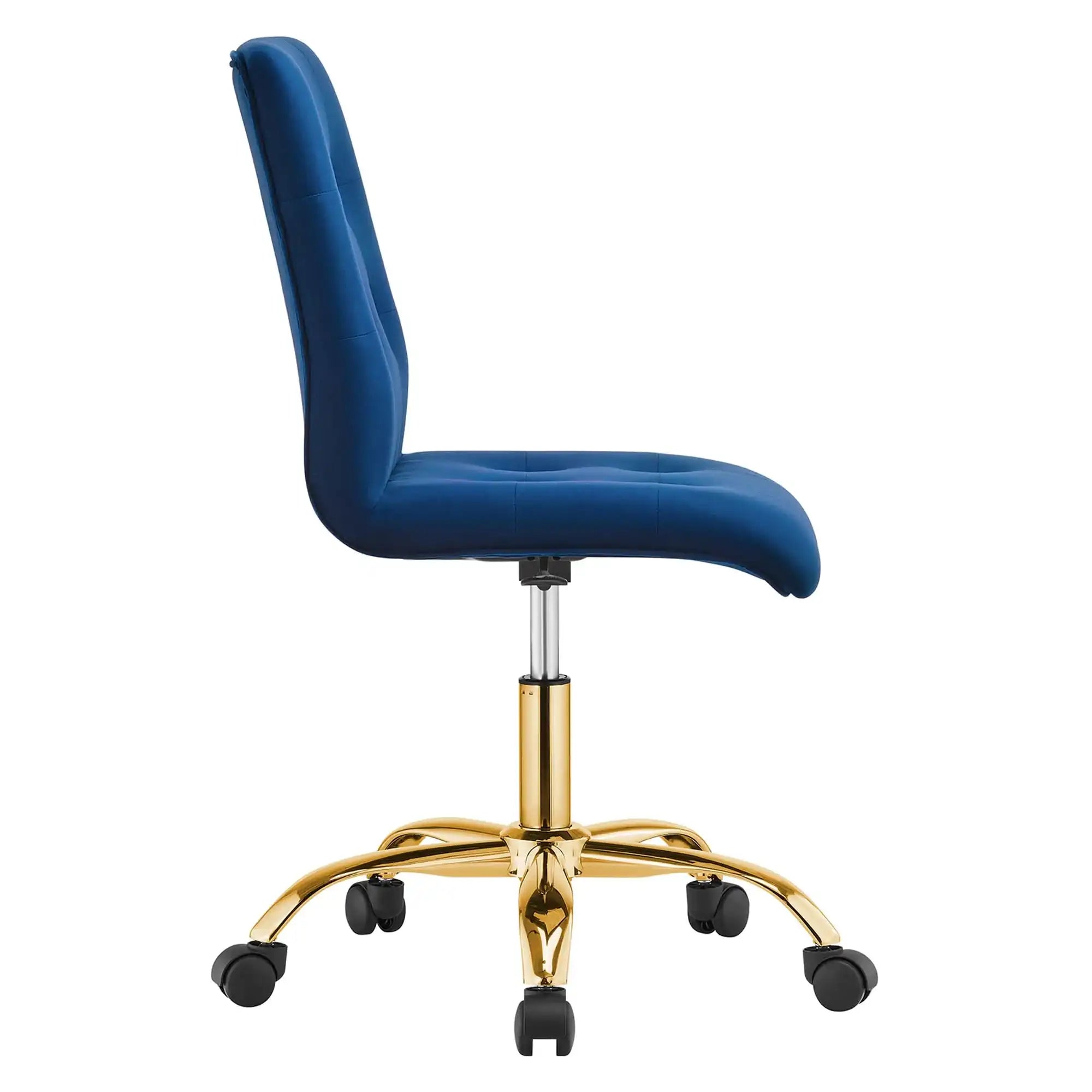 Prim Armless Performance Velvet Office Chair by Modway - Best Buy Furniture