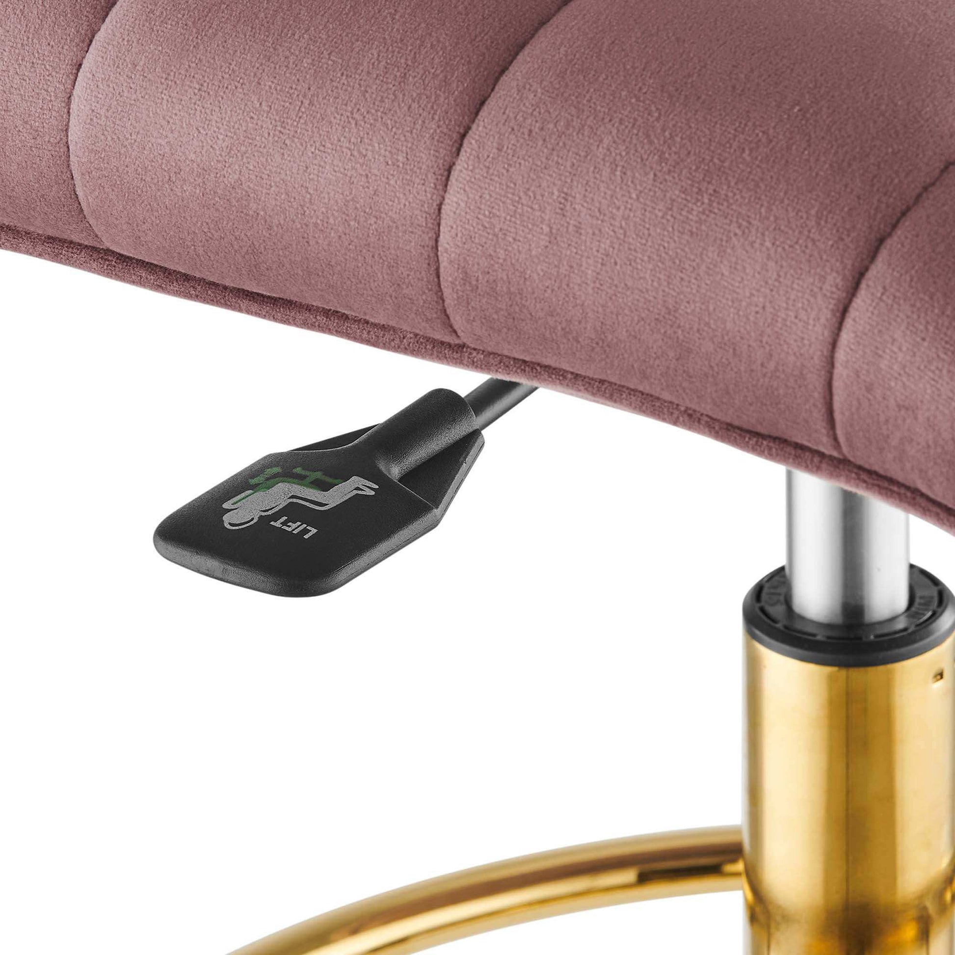 Ripple Armless Performance Velvet Drafting Chair by Modway - Best Buy Furniture