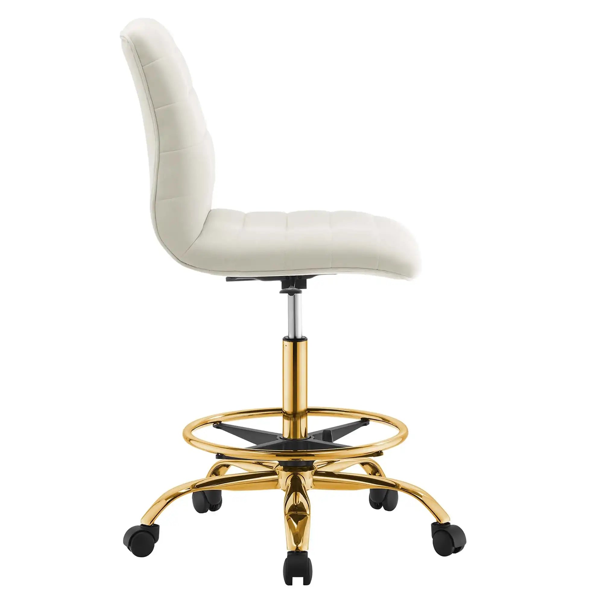 Ripple Armless Performance Velvet Drafting Chair by Modway - Best Buy Furniture