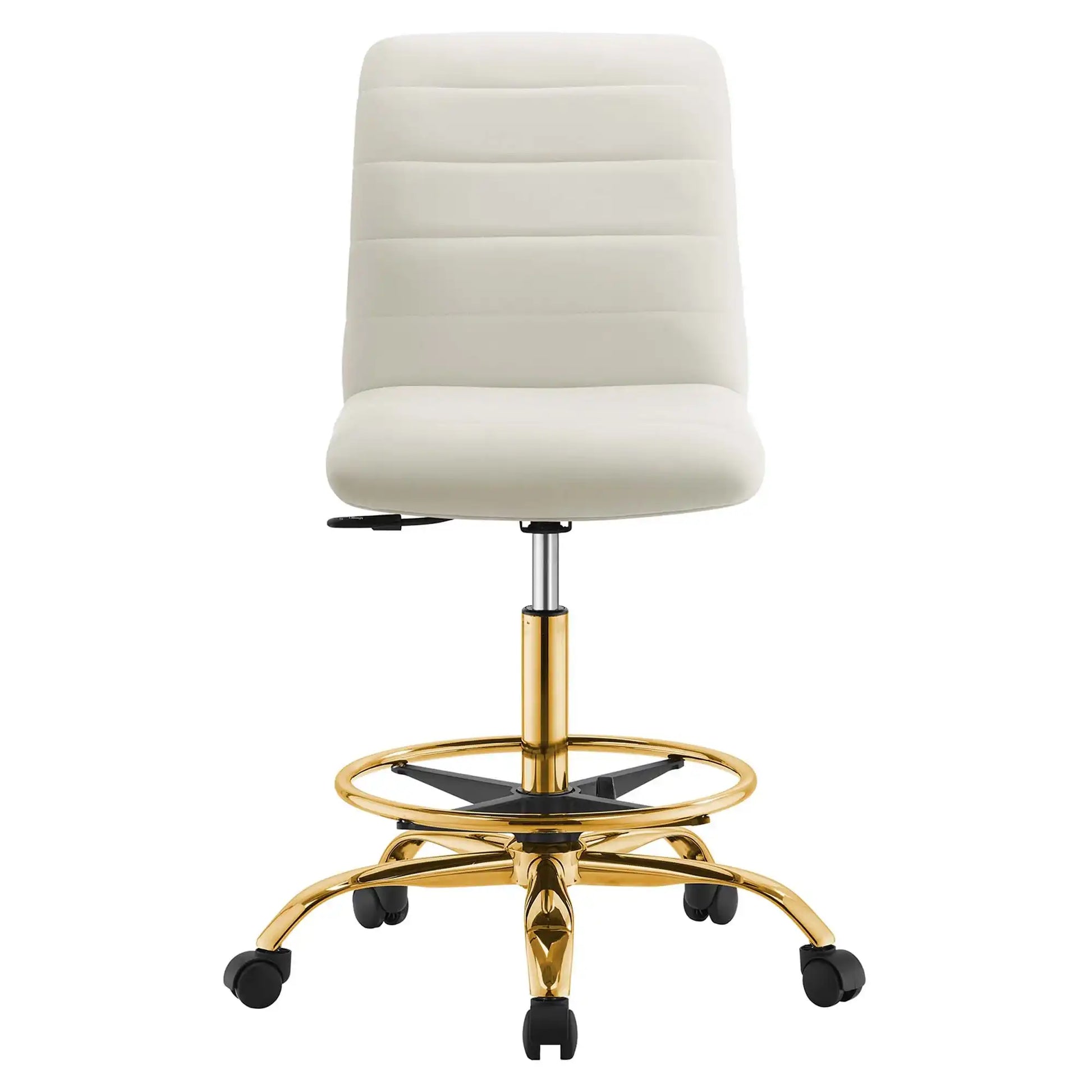 Ripple Armless Performance Velvet Drafting Chair by Modway - Best Buy Furniture