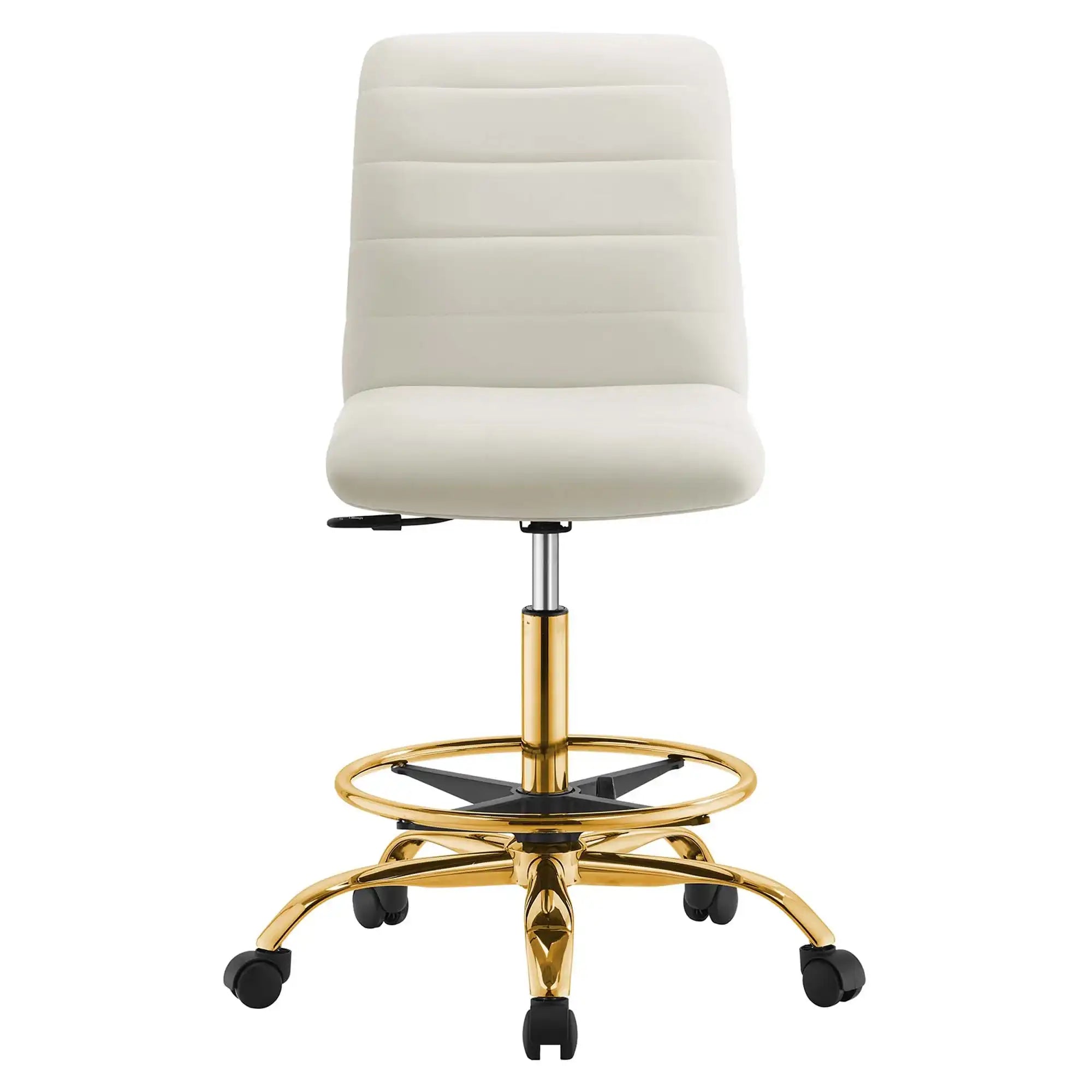 Ripple Armless Performance Velvet Drafting Chair by Modway - Best Buy Furniture