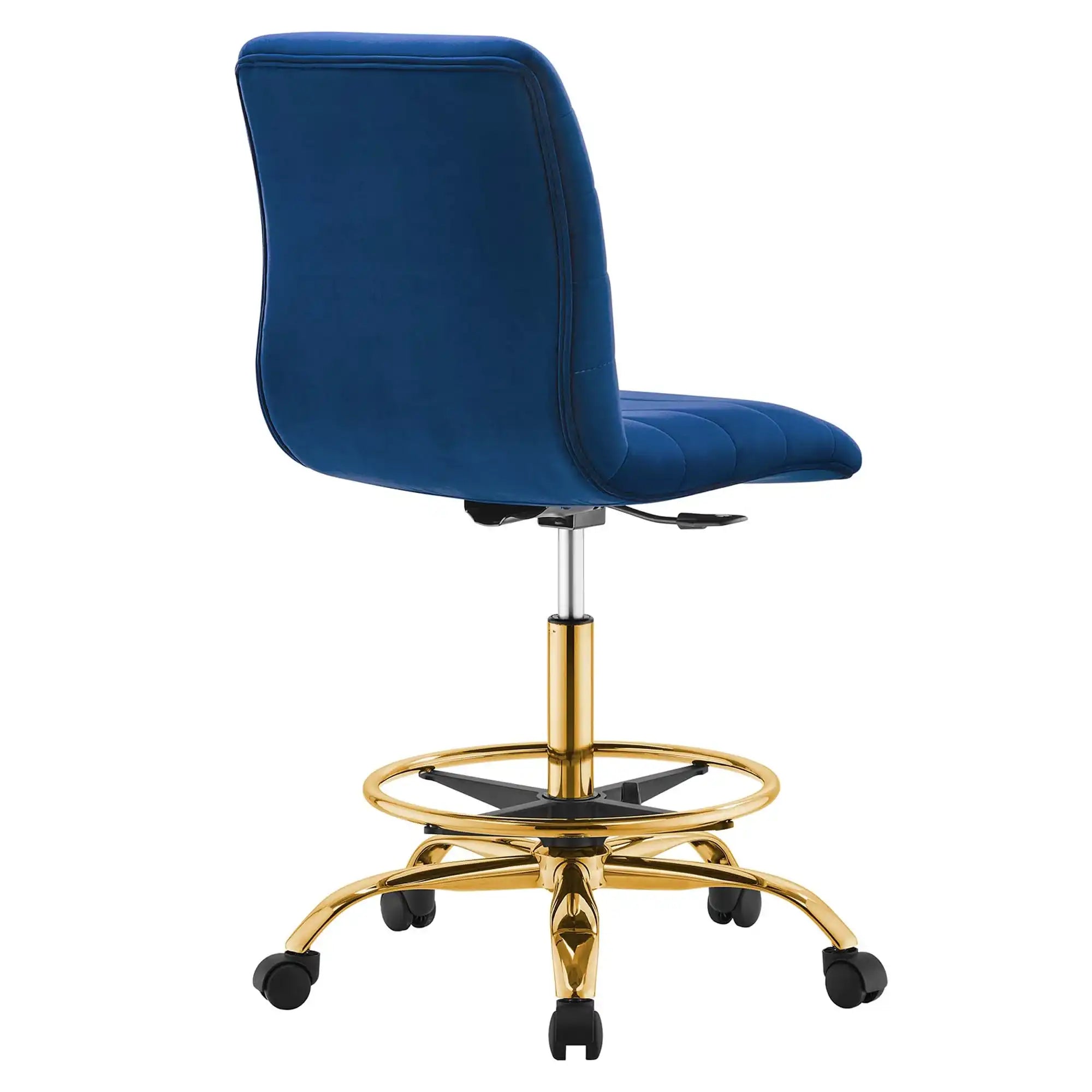 Ripple Armless Performance Velvet Drafting Chair by Modway - Best Buy Furniture