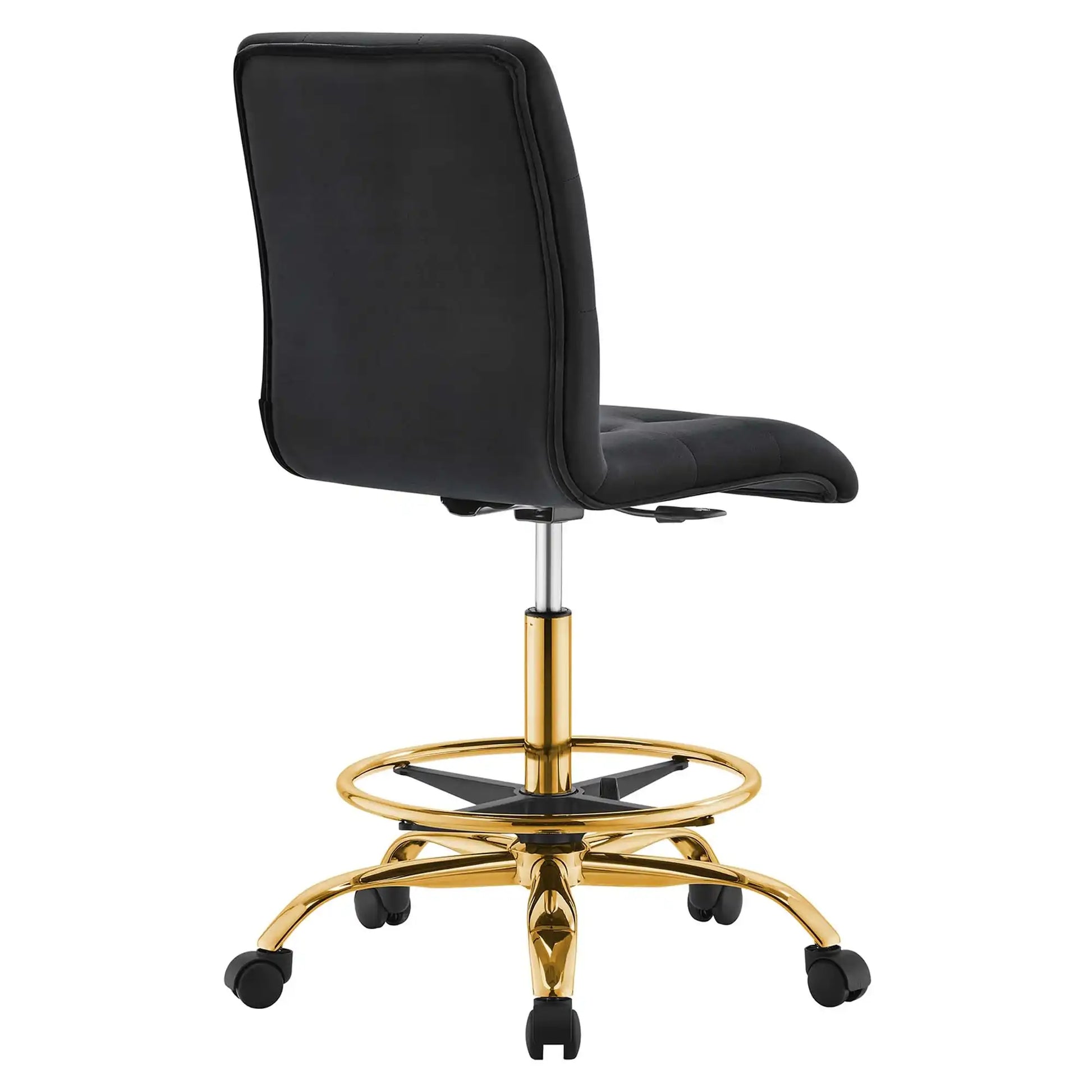 Prim Armless Performance Velvet Drafting Chair by Modway - Best Buy Furniture