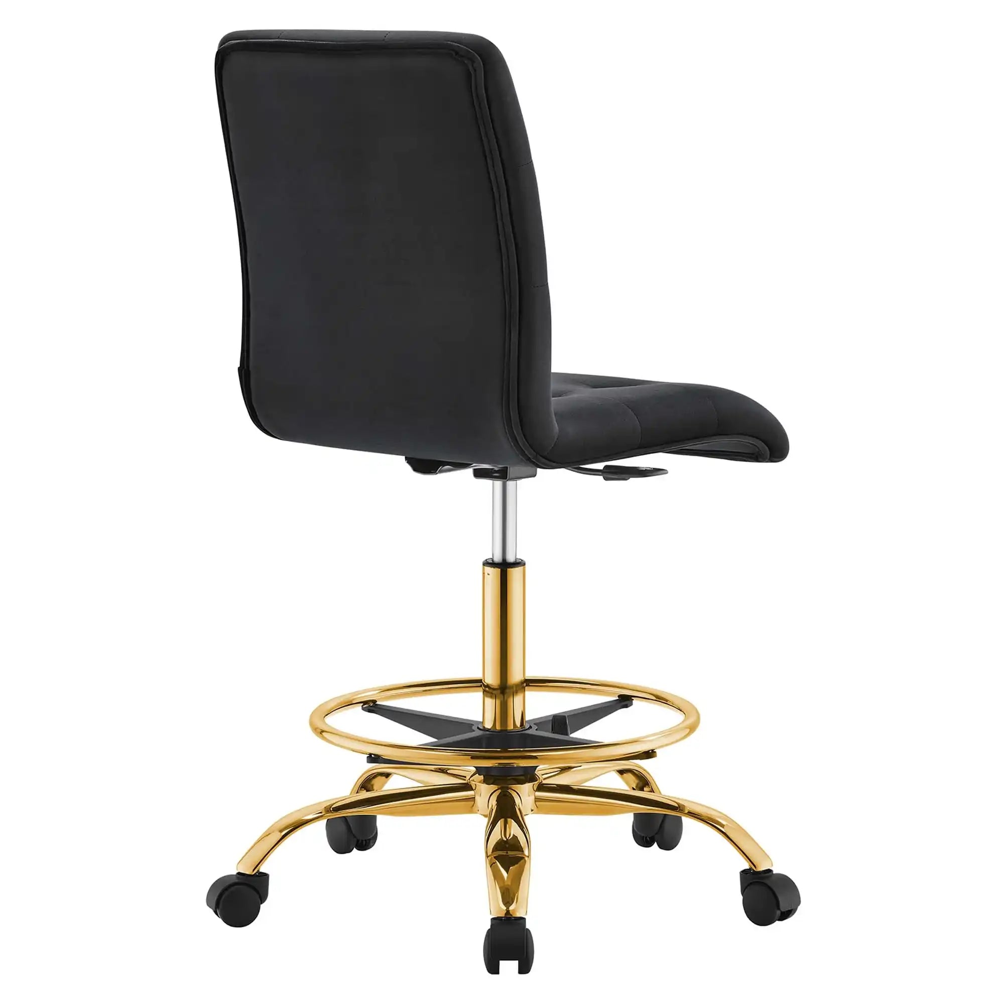 Prim Armless Performance Velvet Drafting Chair by Modway - Best Buy Furniture