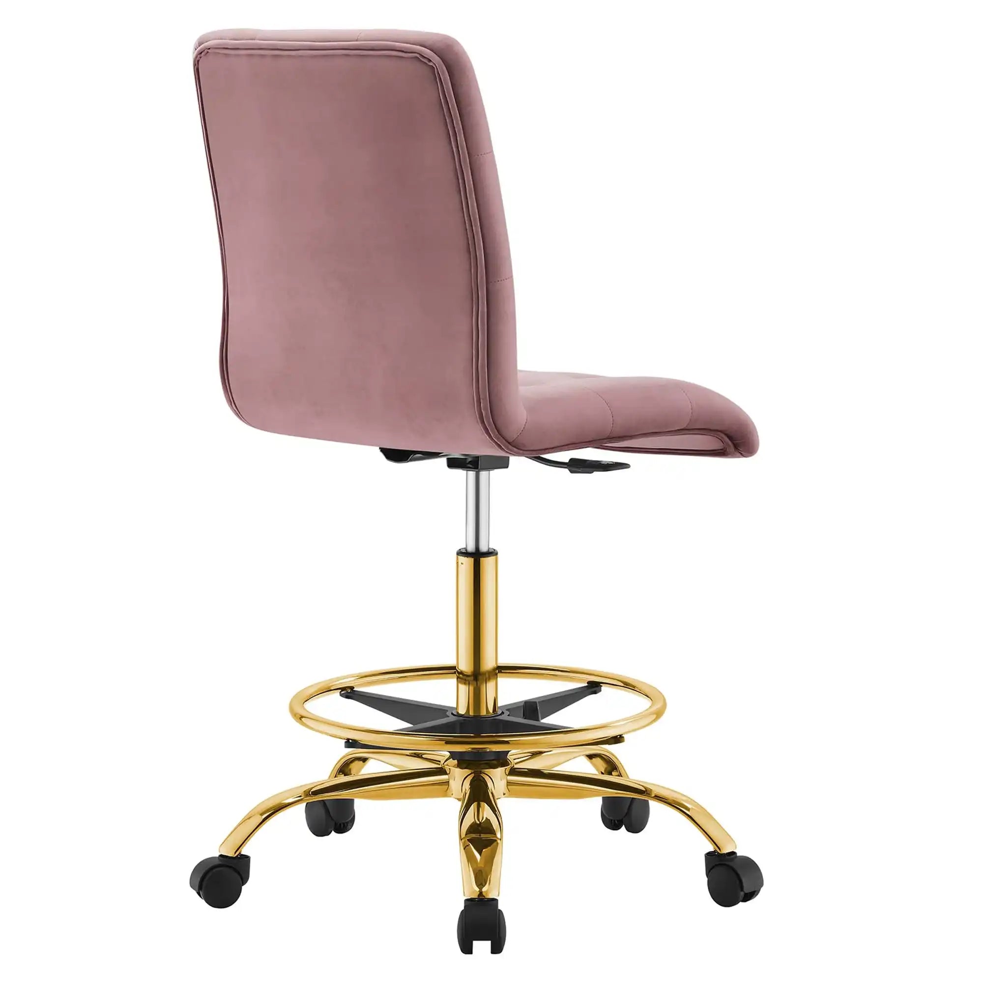 Prim Armless Performance Velvet Drafting Chair by Modway - Best Buy Furniture