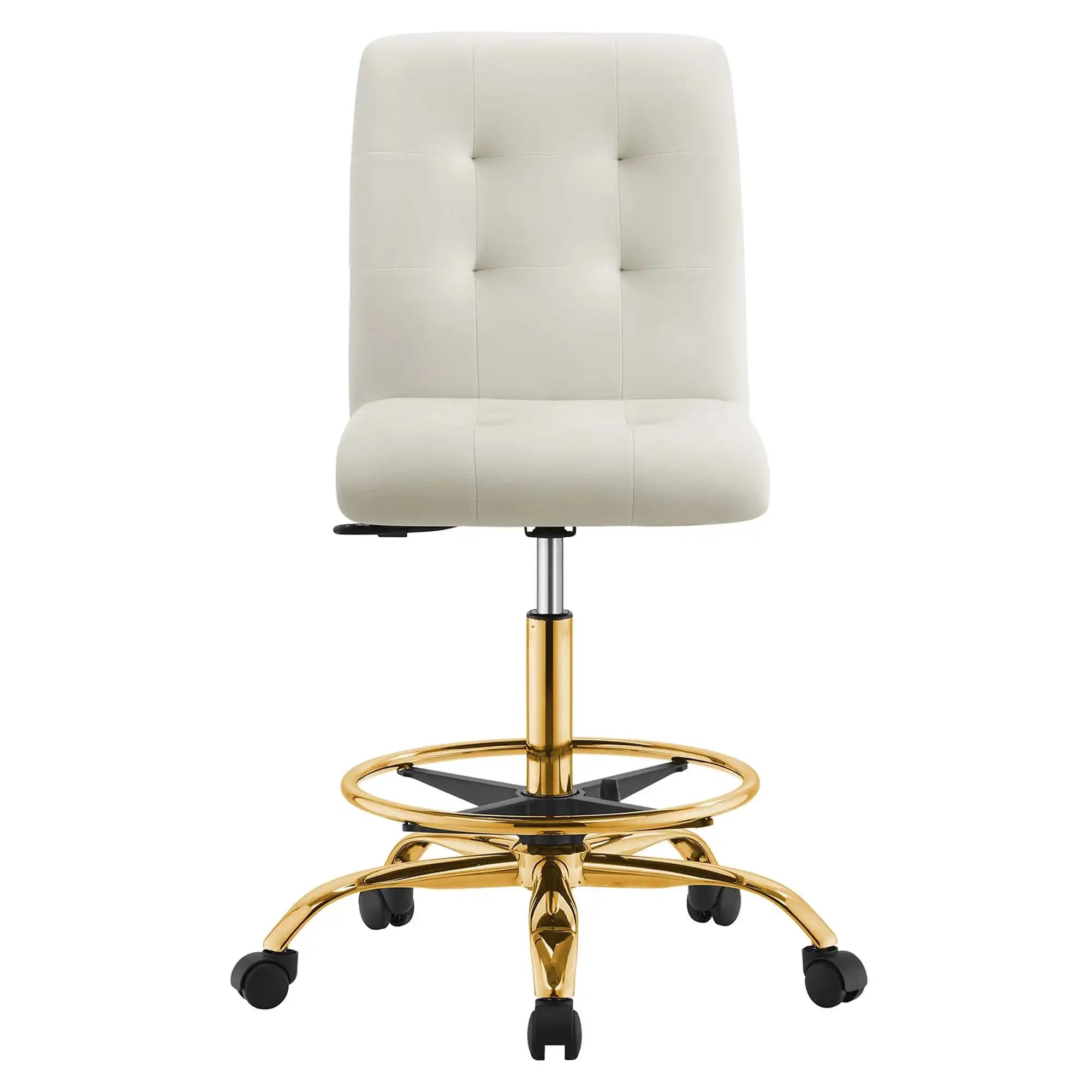 Prim Armless Performance Velvet Drafting Chair by Modway - Best Buy Furniture