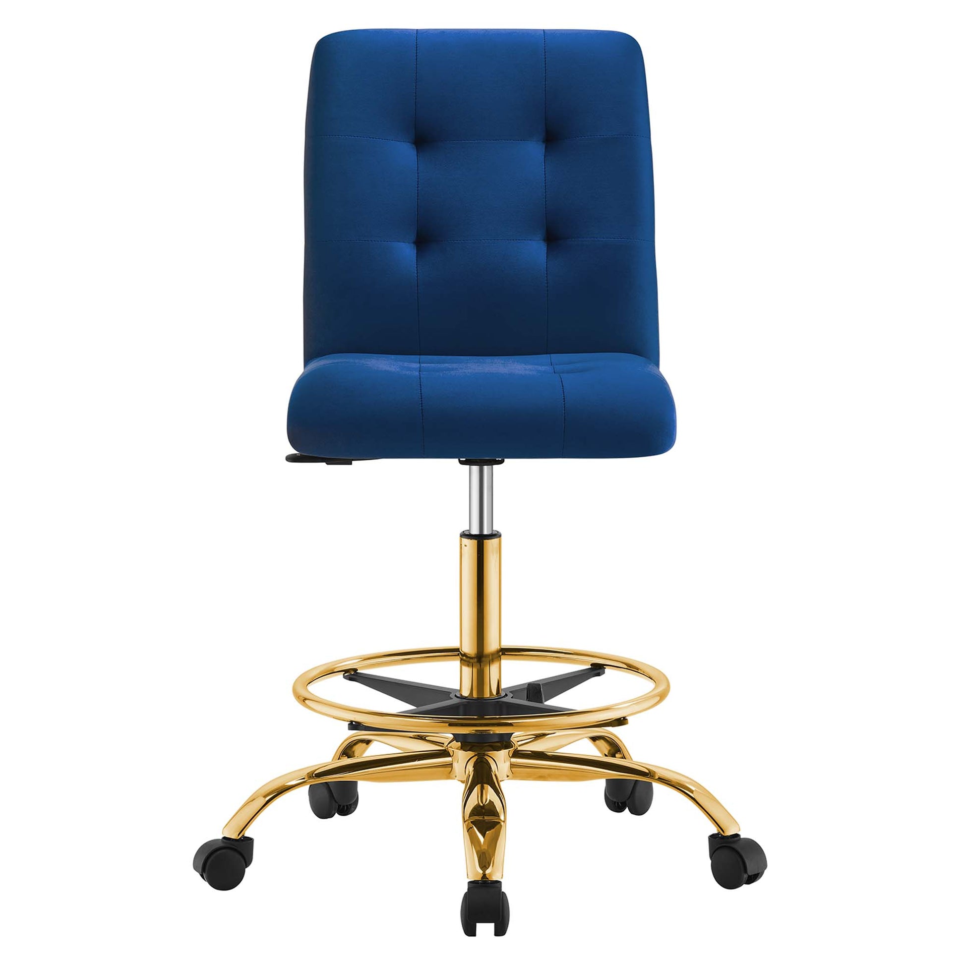 Prim Armless Performance Velvet Drafting Chair by Modway - Best Buy Furniture