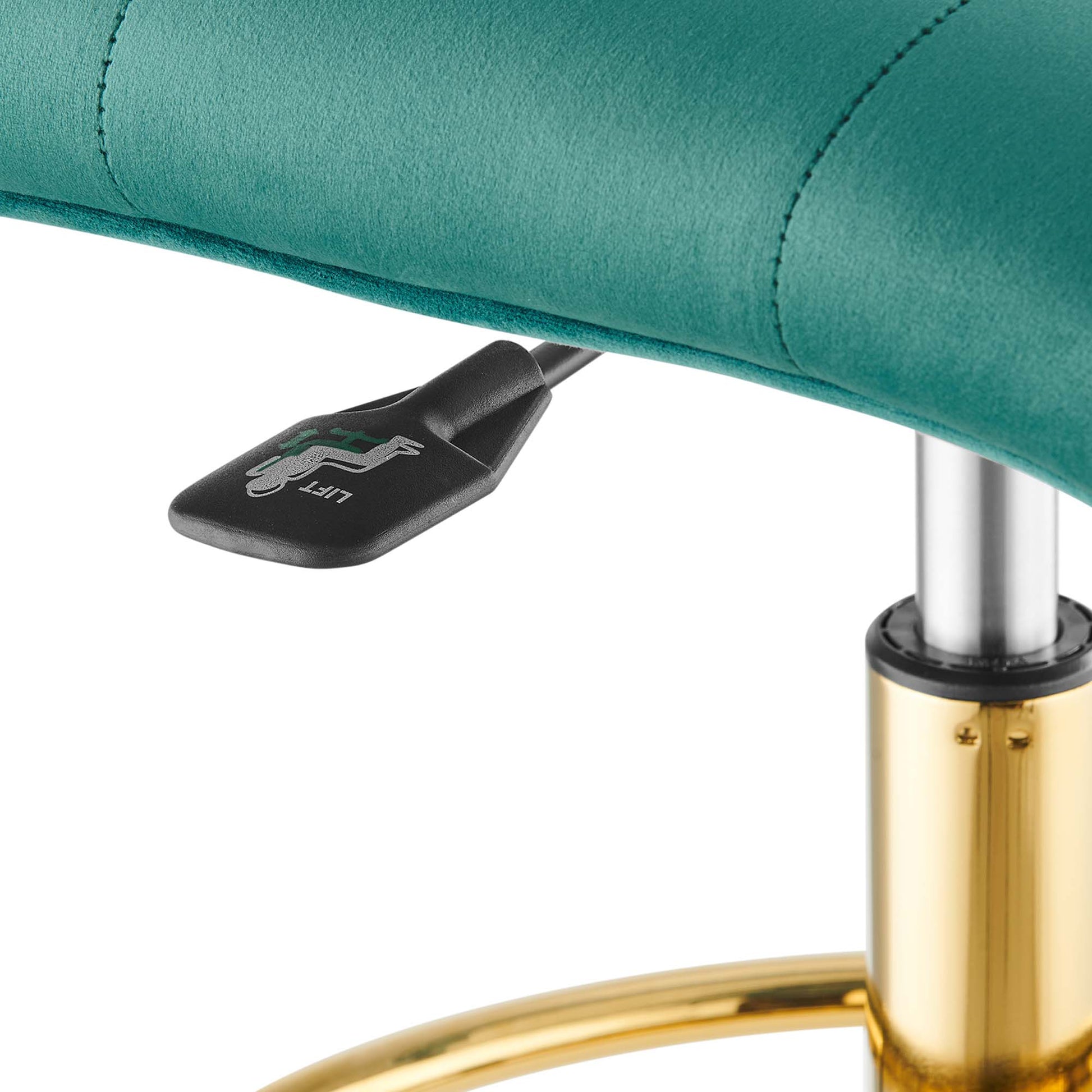 Prim Armless Performance Velvet Drafting Chair by Modway - Best Buy Furniture