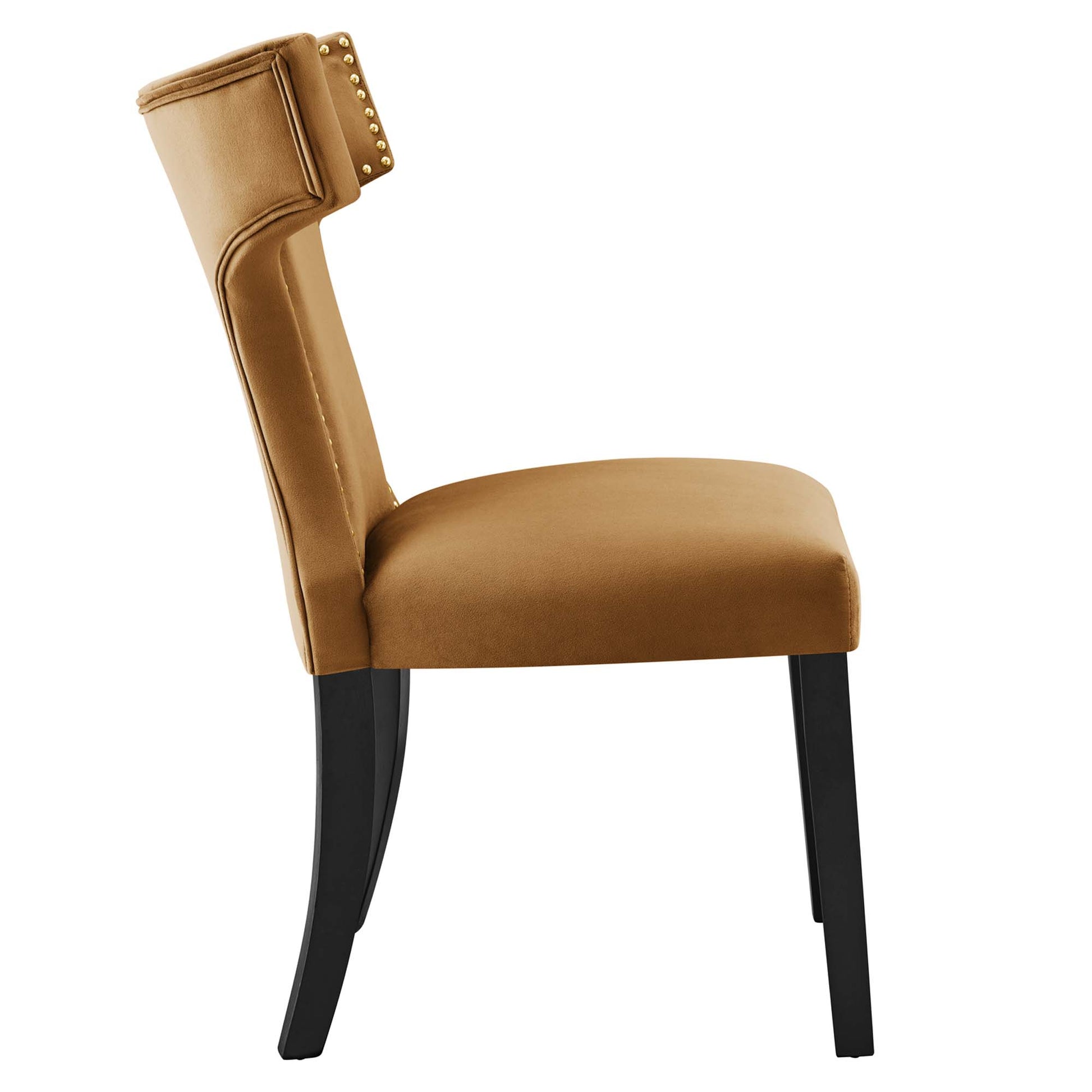 Curve Performance Velvet Dining Chairs Set of 2 by Modway - Best Buy Furniture