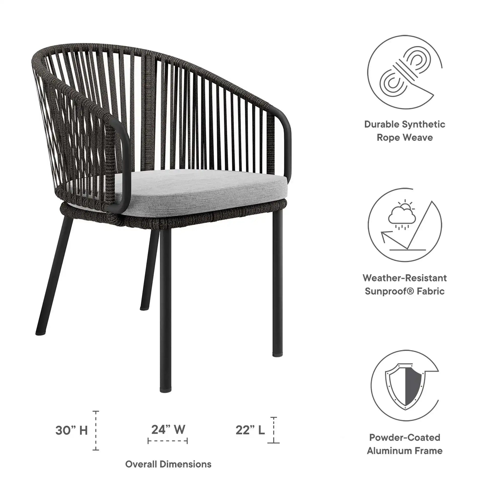 Harbor Outdoor Patio Armchair by Modway - Best Buy Furniture