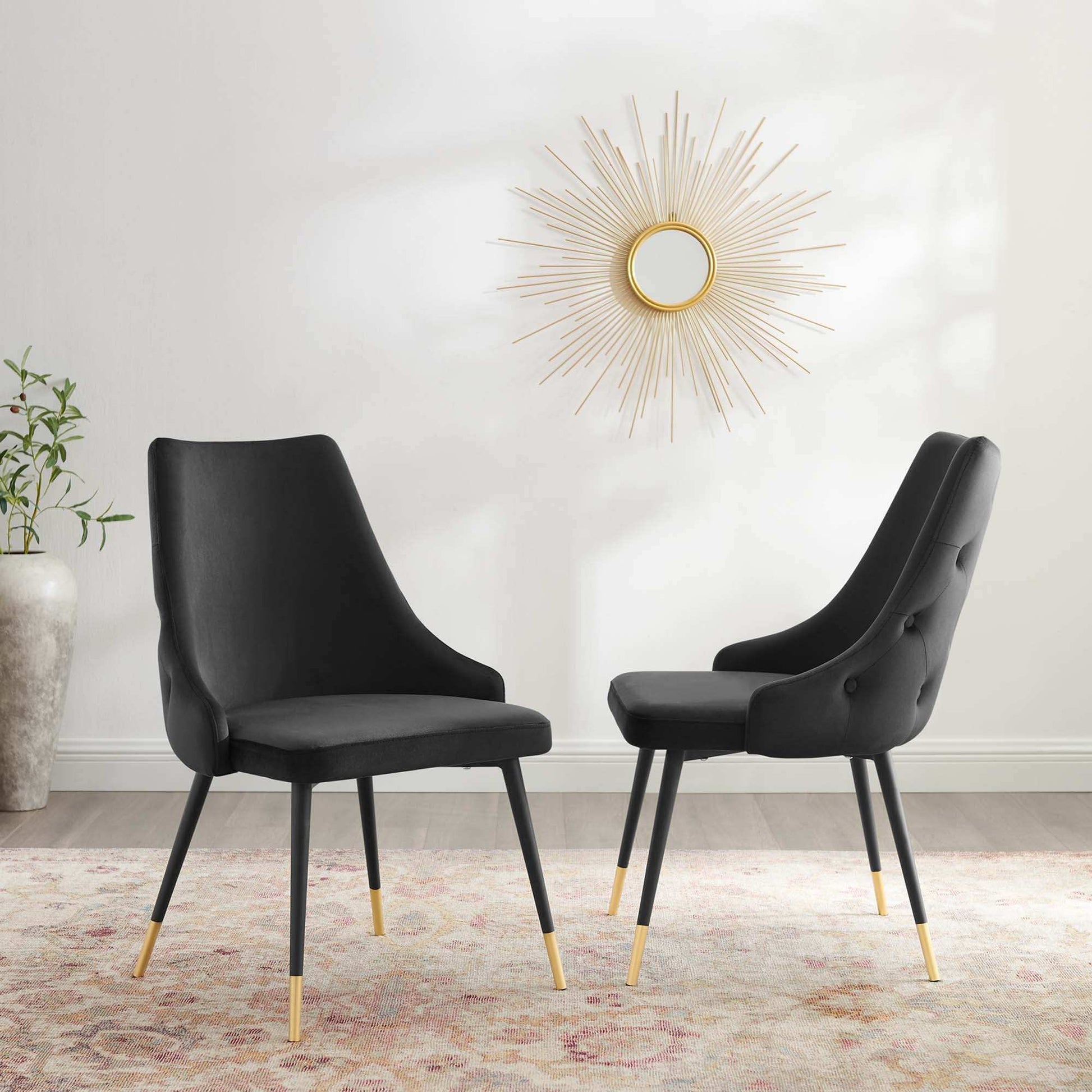 Adorn Performance Velvet Dining Side Chair Set of 2 by Modway - Best Buy Furniture