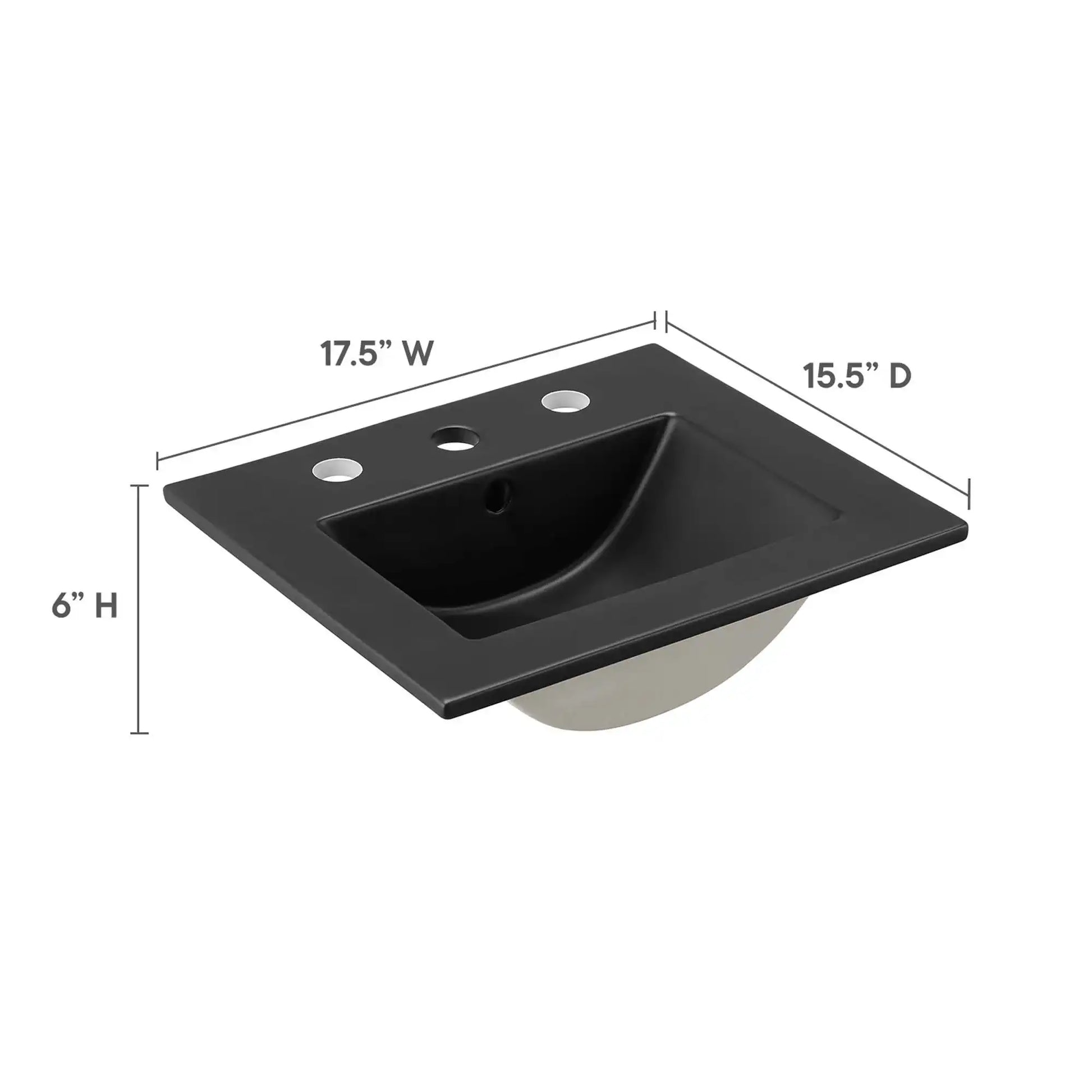 Cayman 18" Bathroom Sink by Modway - Best Buy Furniture