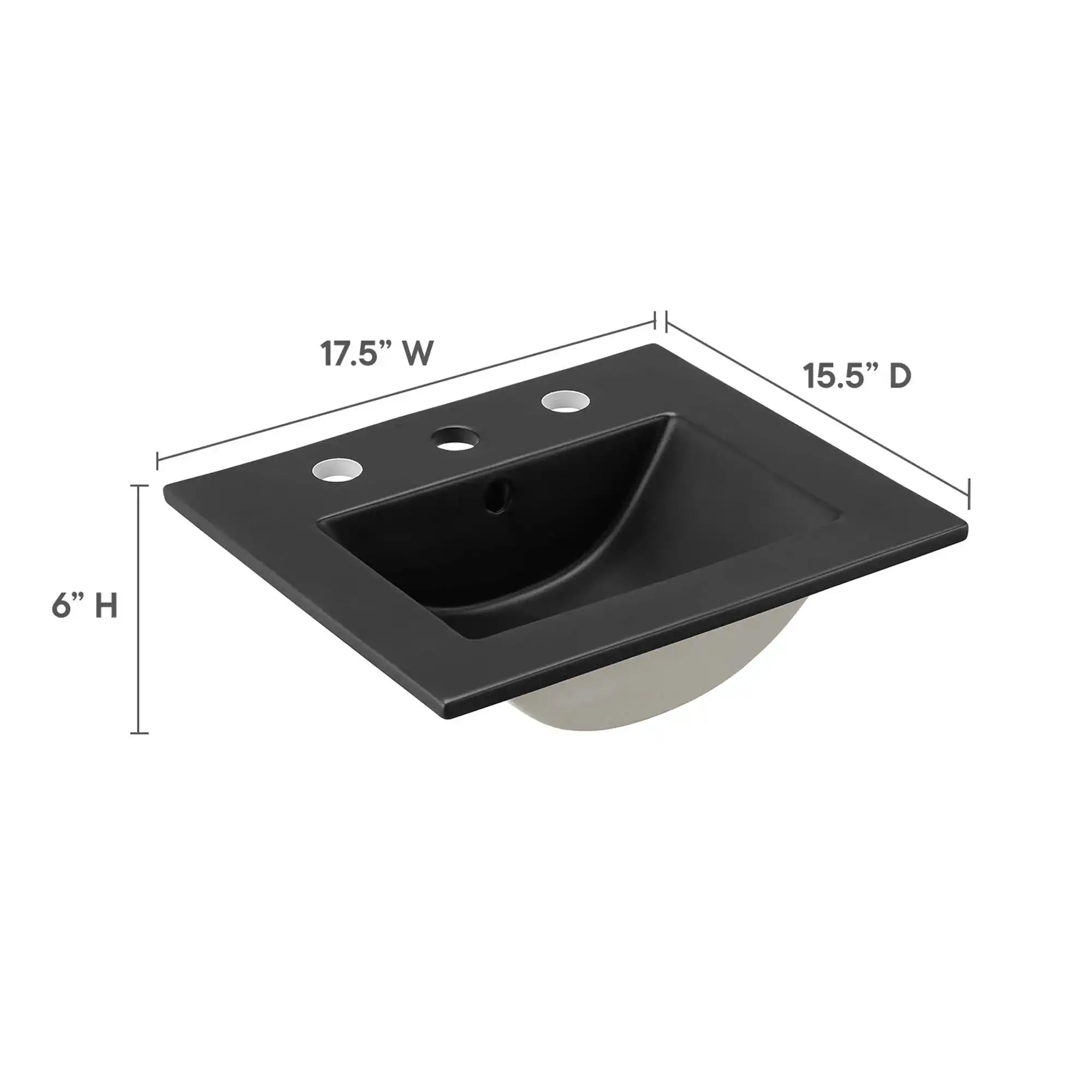 Cayman 18" Bathroom Sink by Modway - Best Buy Furniture