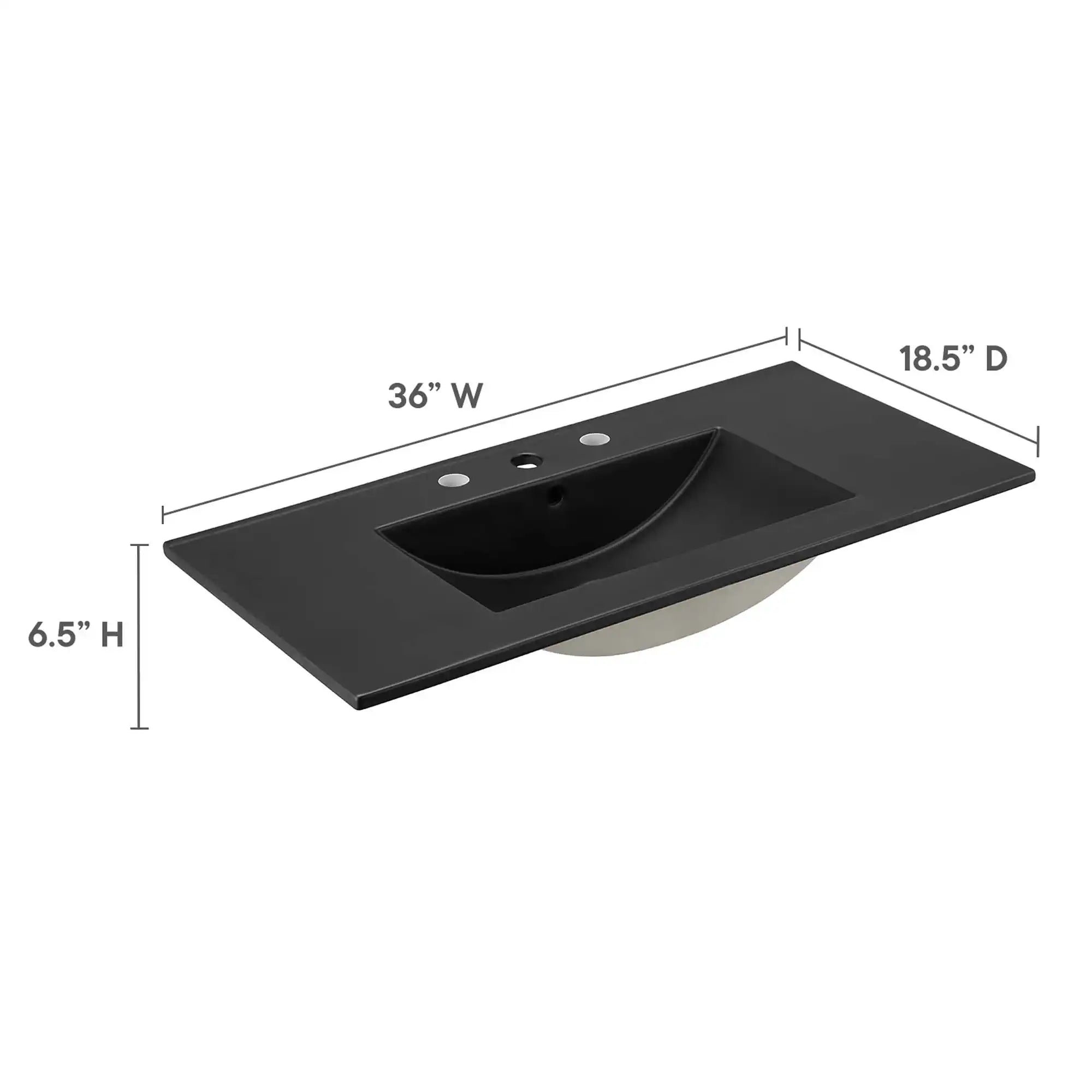 Cayman 36" Bathroom Sink by Modway - Best Buy Furniture