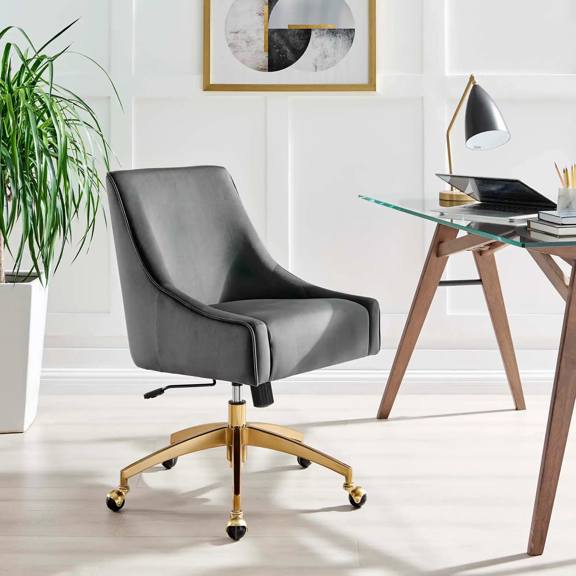Discern Performance Velvet Office Chair by Modway - Best Buy Furniture