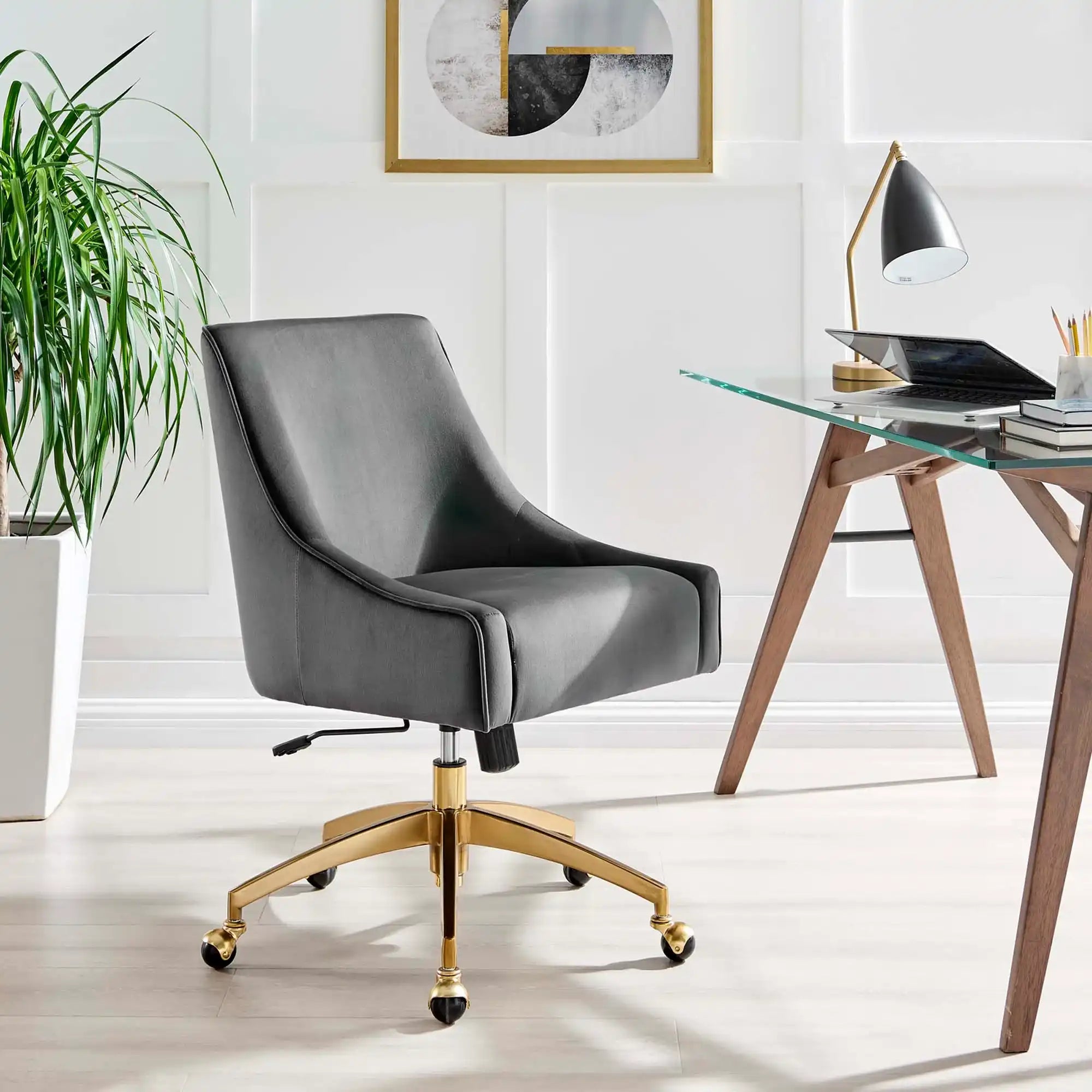 Discern Performance Velvet Office Chair by Modway - Best Buy Furniture