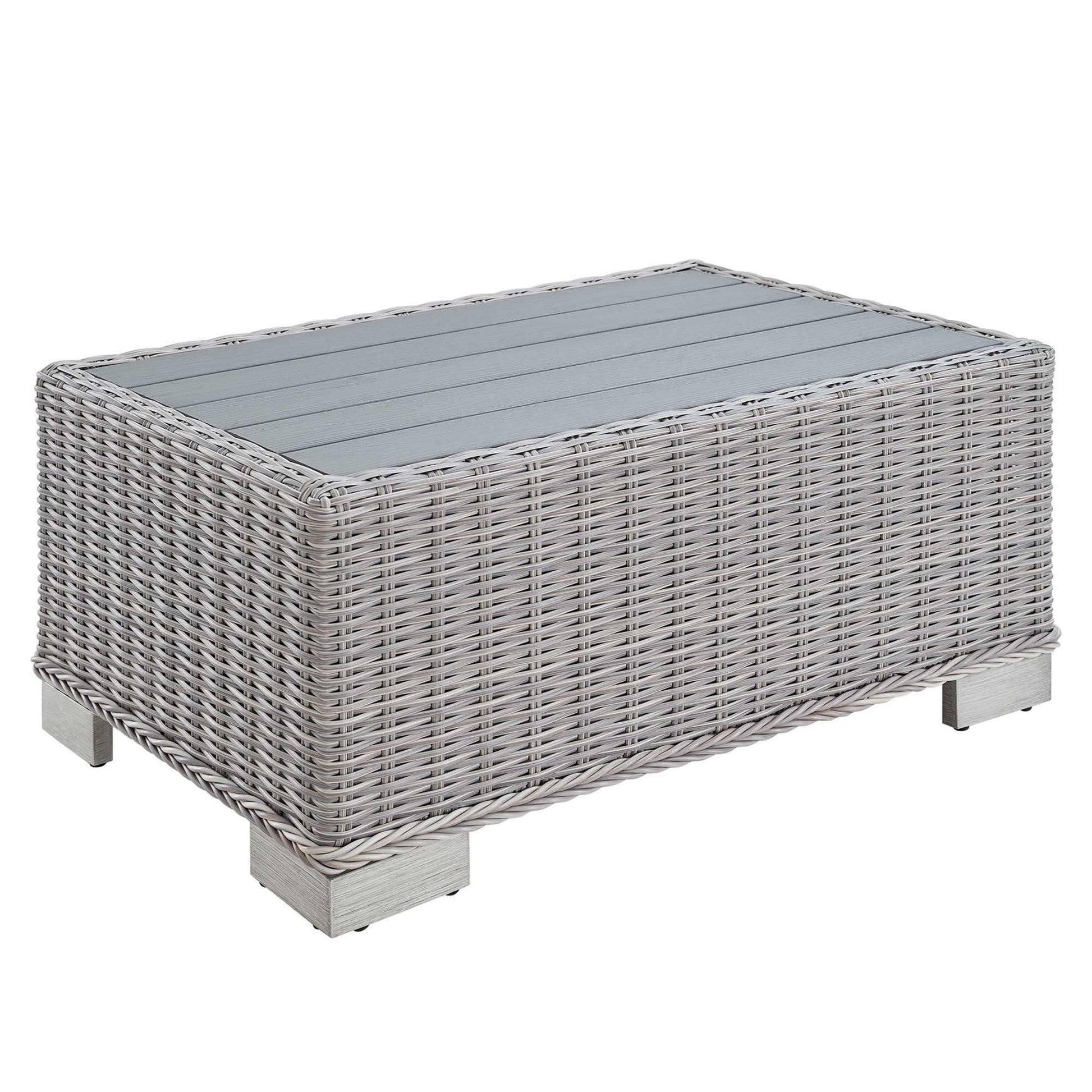 Conway 4-Piece Outdoor Patio Wicker Rattan Furniture Set by Modway - Best Buy Furniture